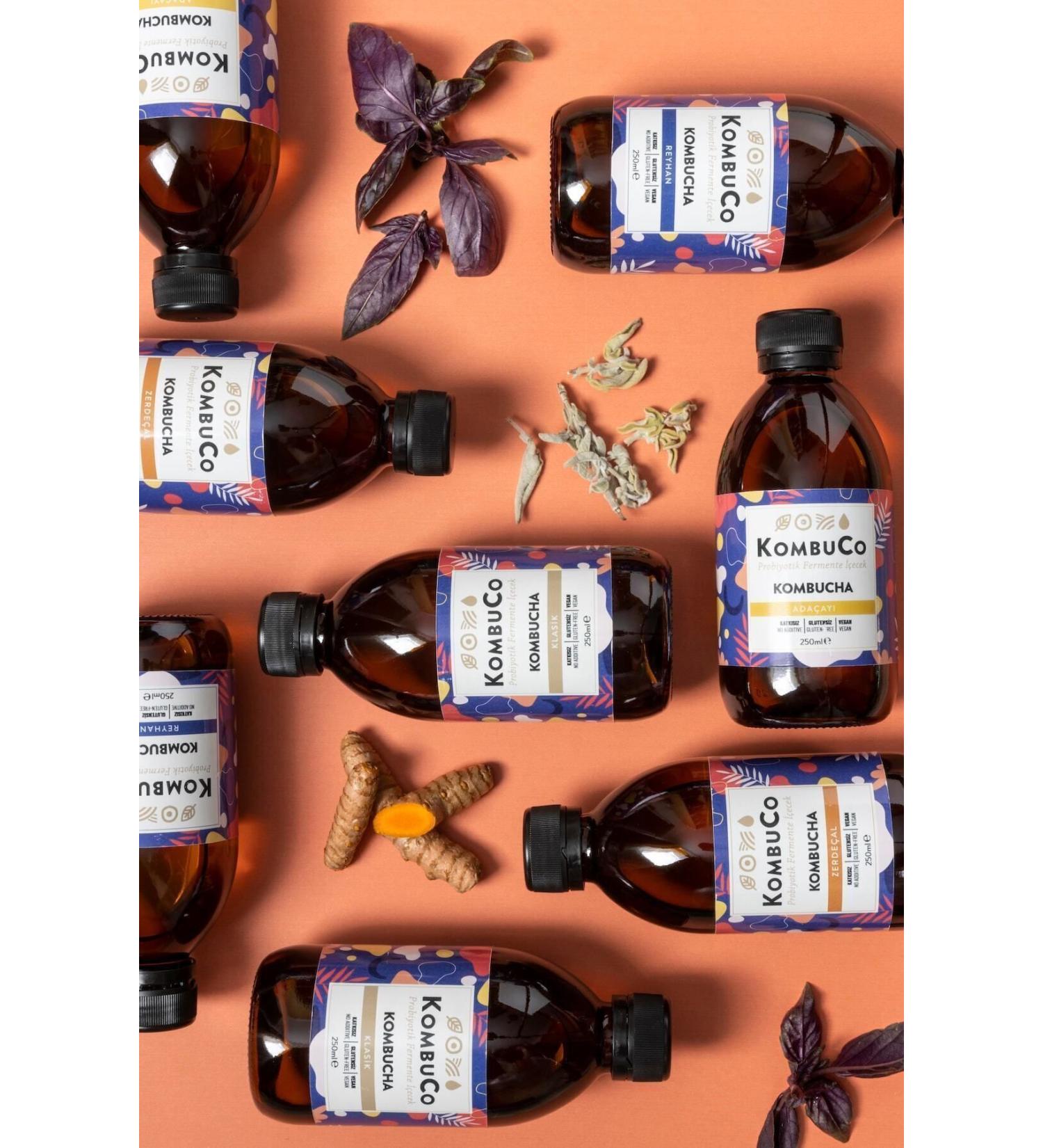 KombuCo Kombucha 1 Month Kombucha 24 Mixed Package - 250 ml