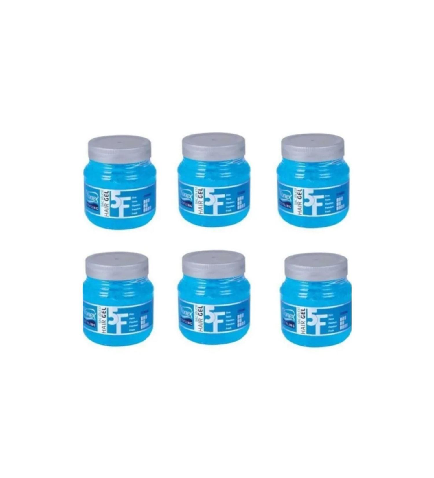 Fonex Hair Gel Hard Blue 150 Ml X 6 Pieces