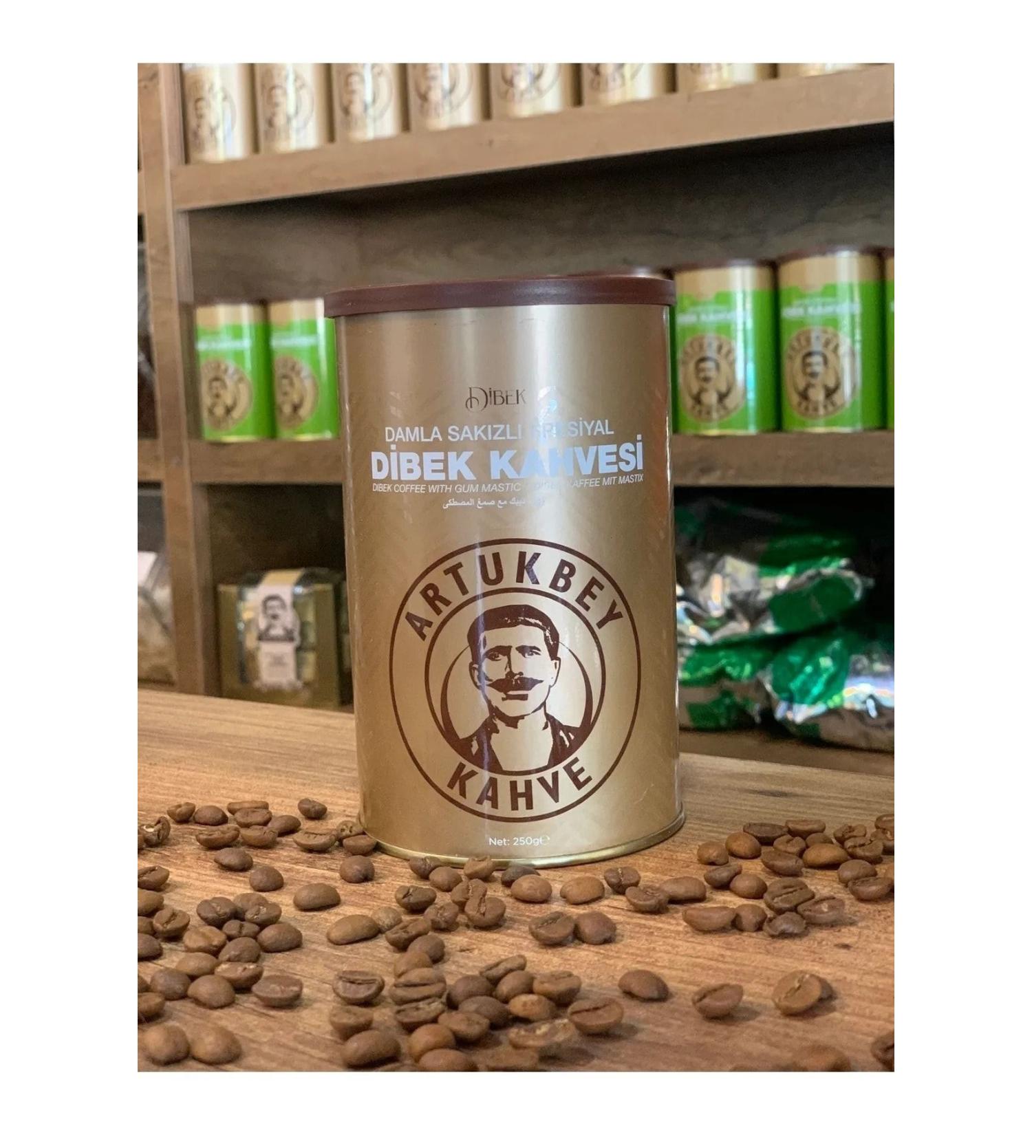 ARTUKBEY COFFEE Artukbey Mastic Special Dibek Coffee 250 Gr Tin Box