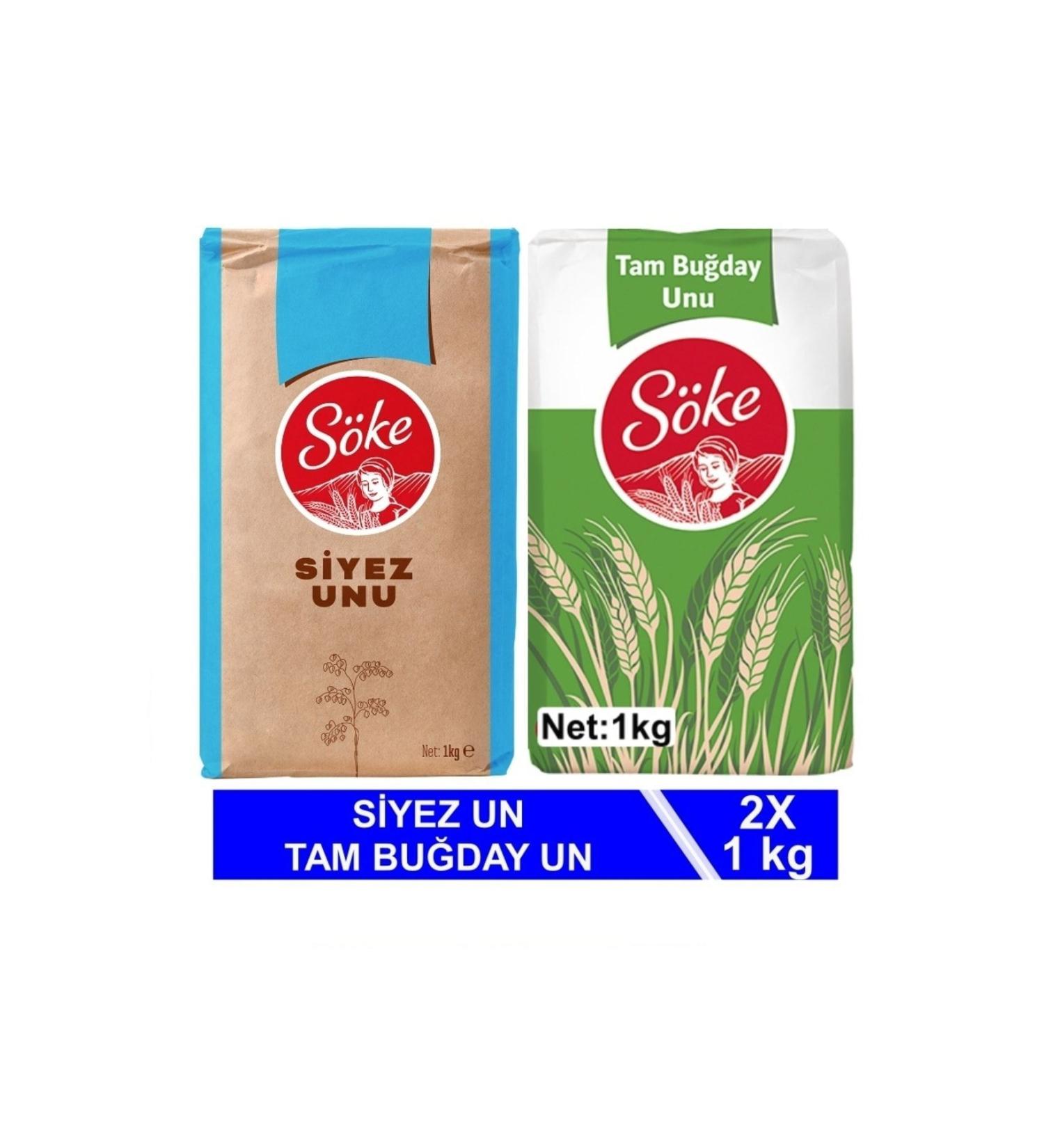 S ke Siyez Flour 1 kg Whole Wheat Flour 1 kg Set of 2