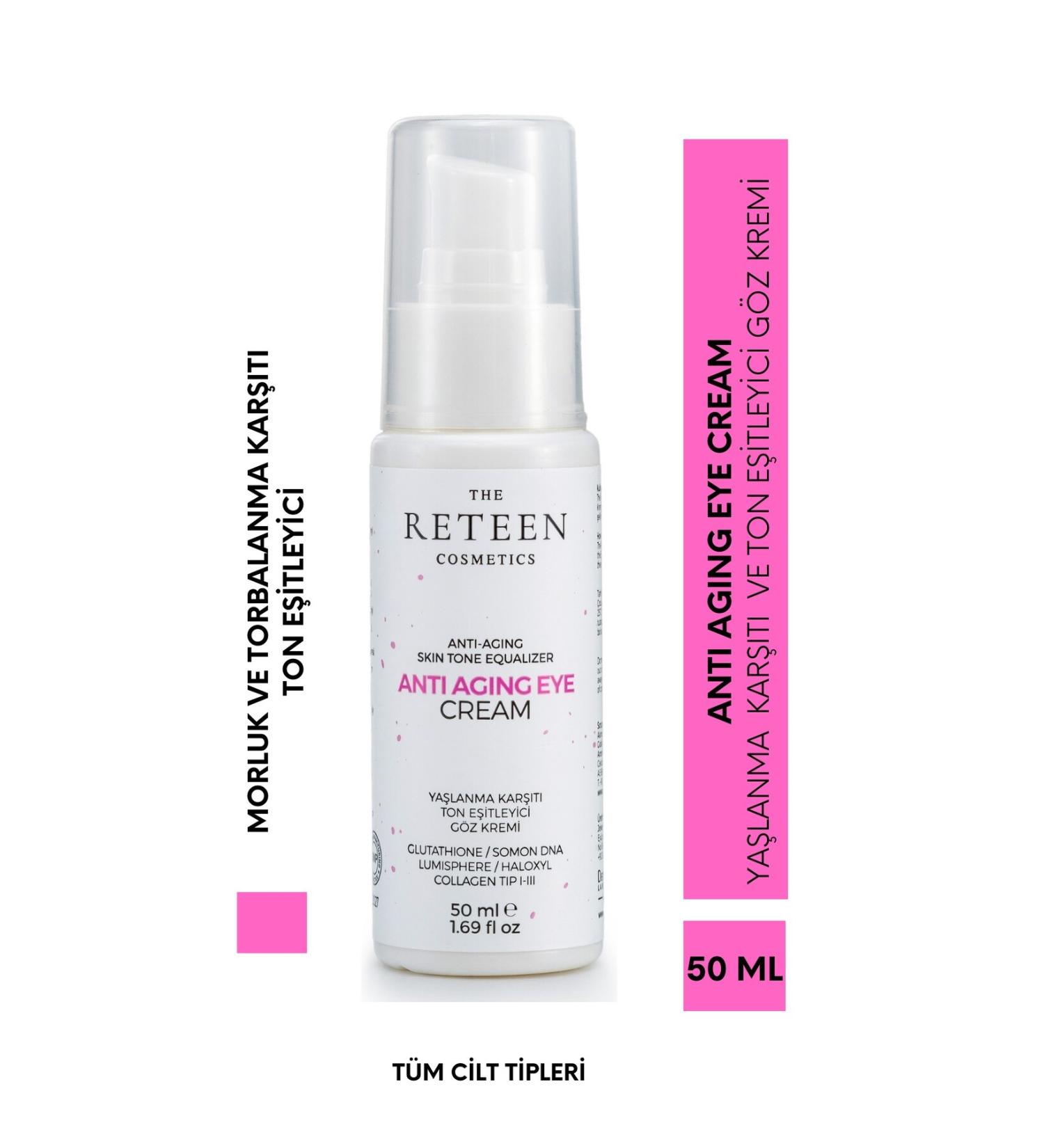 The RETEEN Cosmetics Anti-Aging Dark Circles and Bags Tone Equalizer Lumisphere Glutathione Collagen Eye Cream 50 ML - Buy Online on GoSupps.com