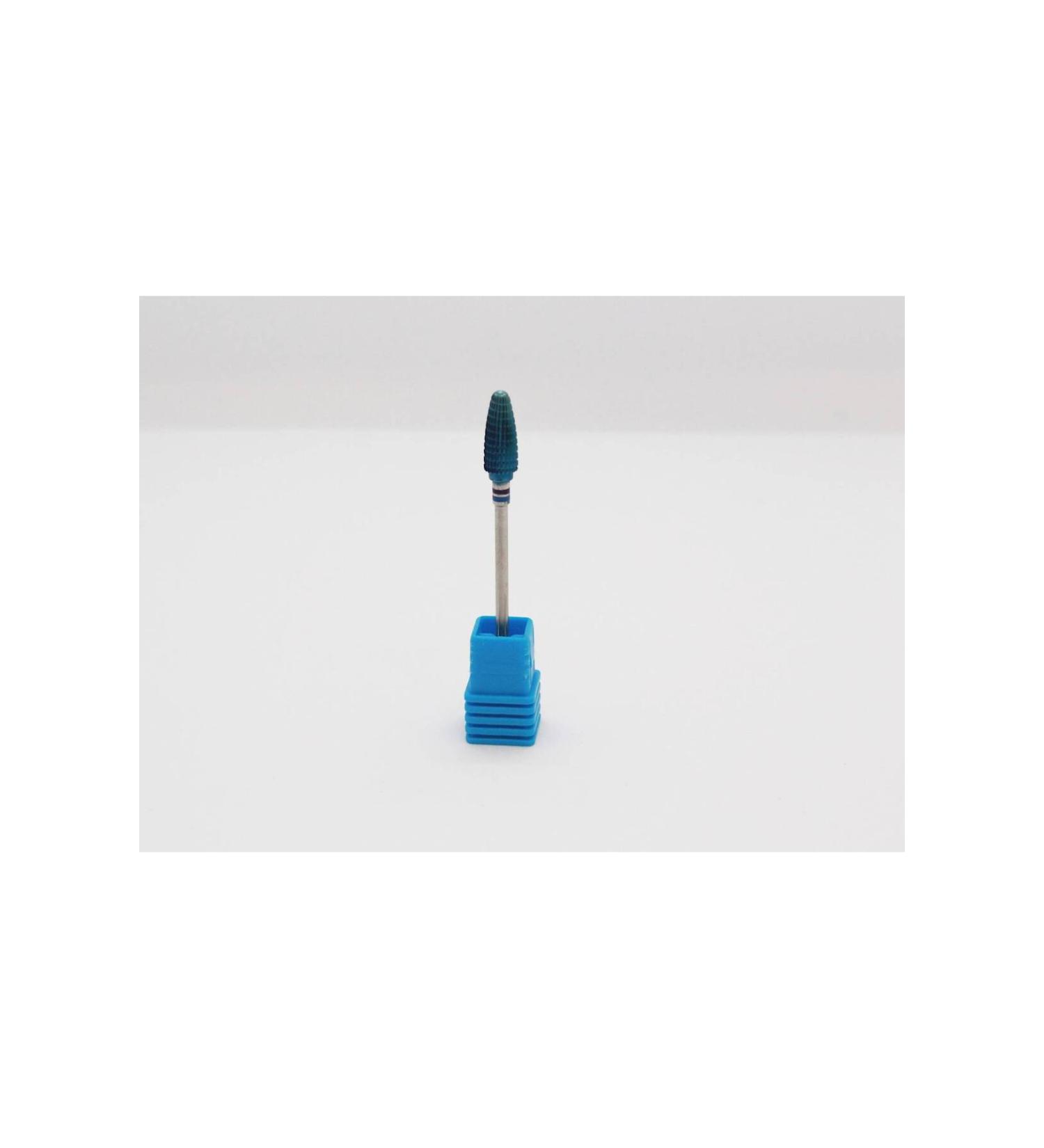 FOOTURIST TUNGSTREN CARBIDE CONICAL CUT FAT BLUE BURST 6MM DIAMETER 14.5MM LENGTH MEDIUM