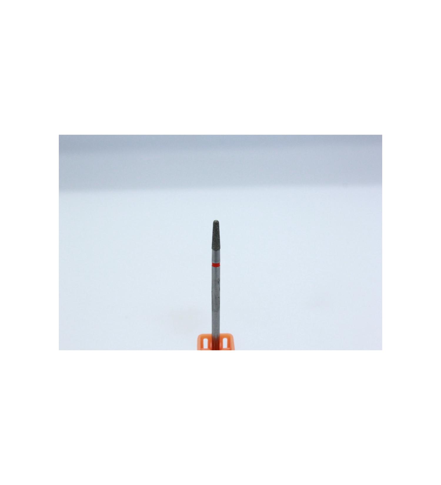 MEISINGER DIAMOND BURST - CONICAL BLUNT HEAD - DIAMETER 2.5 mm - RED FINE GRAVEL