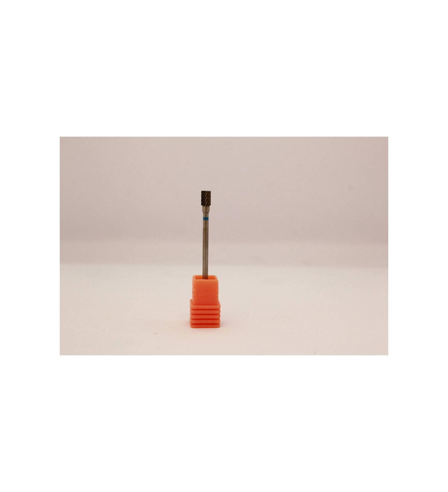 MEISINGER HARD METAL BURST - CYLINDRICAL CUT HEAD - 4 mm DIAMETER - BLUE MEDIUM TEETH