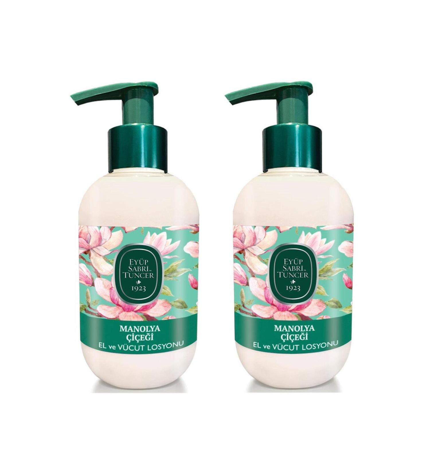 Ey p Sabri Tuncer Magnolia Flower Hand and Body Lotion 280 ml 2 Pieces
