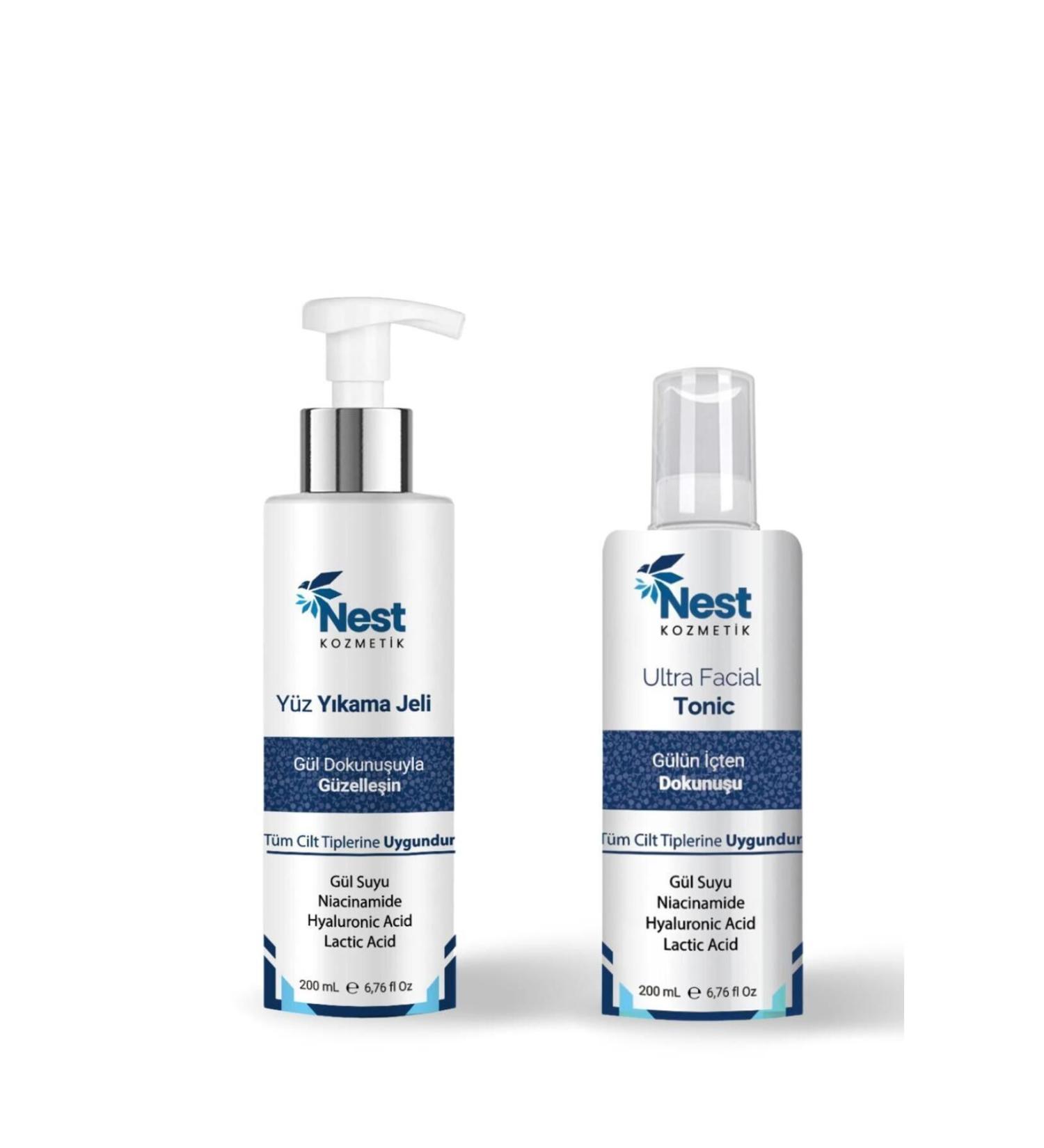 nest cosmetics Ultra Facial Tonic & Face Wash Gel