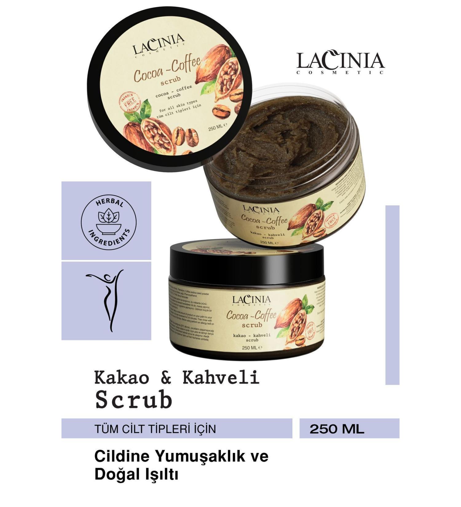 Lacinia Cocoa & Coffee Scrub 250ml - Buy Online on GoSupps.com