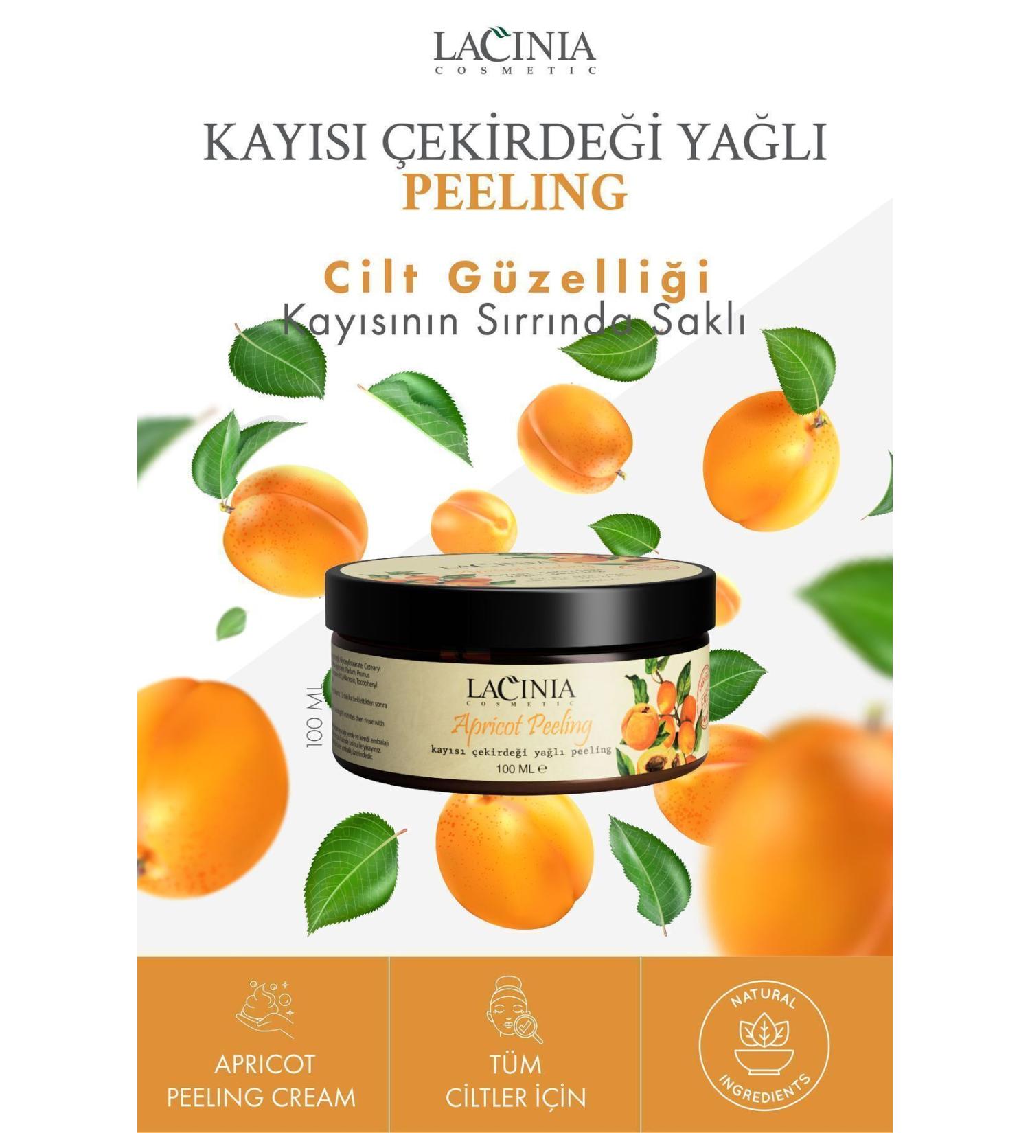 Lacinia Apricot Kernel Peeling 100ml - Buy Online on GoSupps.com