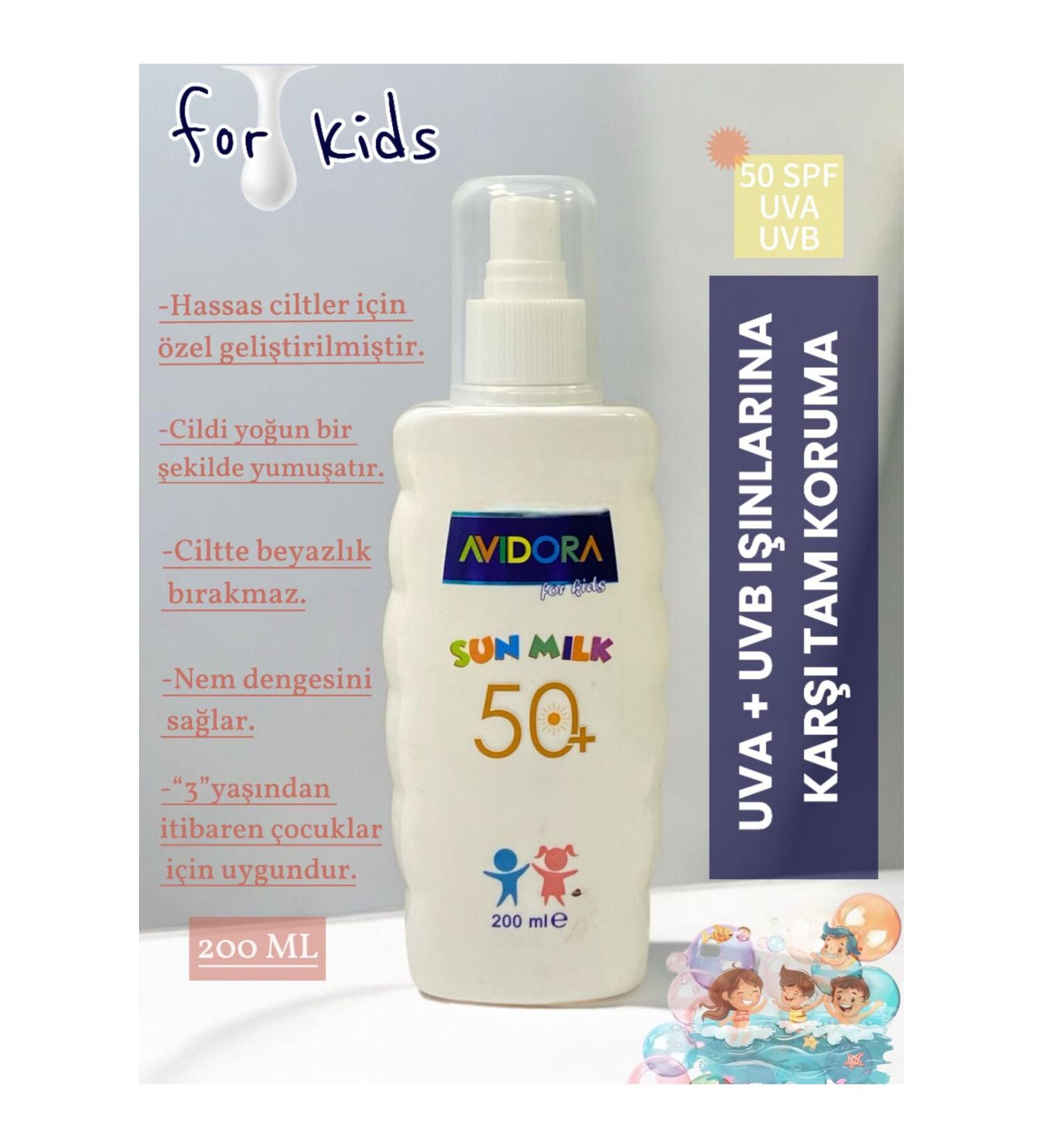 AVIDORA 50 FACTOR Sun Cream for Baby and Child