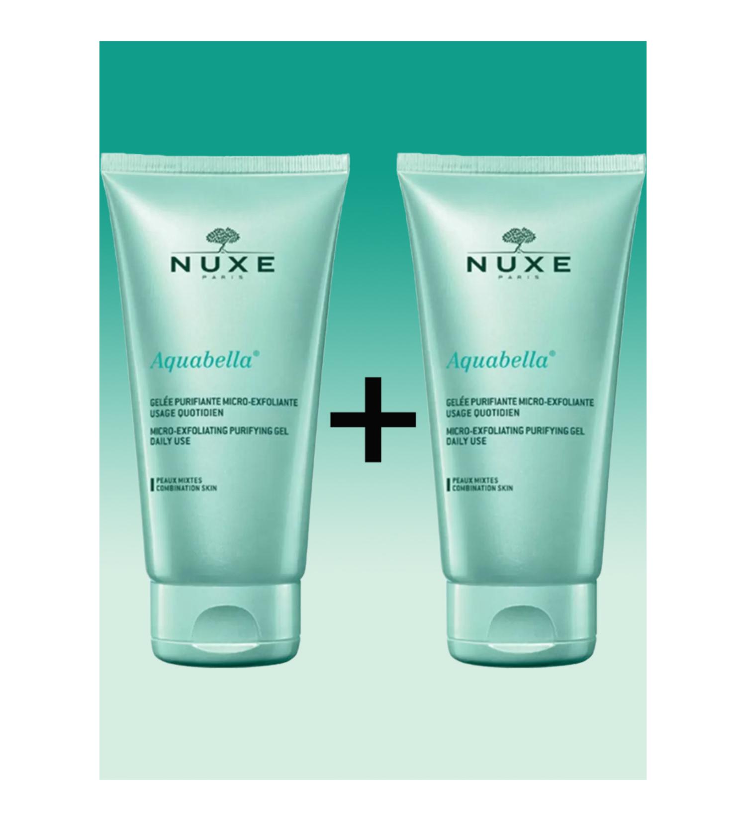 Nuxe Aquabella Micro Exfoliating Purifying Gel Daily Use Purifying Gel 150ml X2