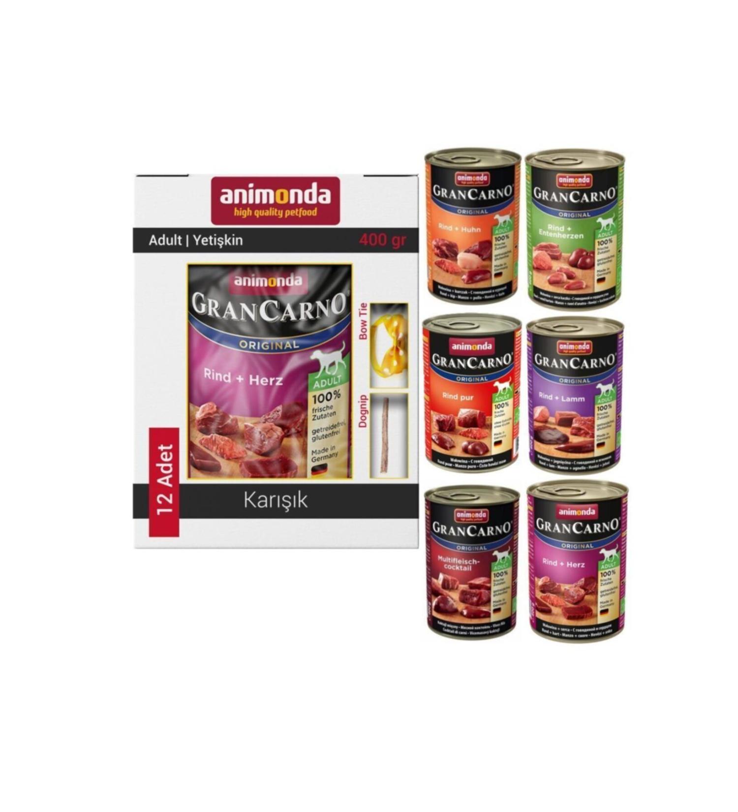 Animonda Grancarno Mixed Dog Canned Food 12x400 gr