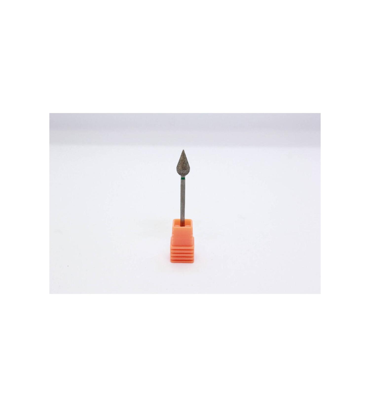 MEISINGER DIAMOND BURLER - CONICAL POINTED HEAD - DIAMETER 7 mm - GREEN LARGE GRAVEL