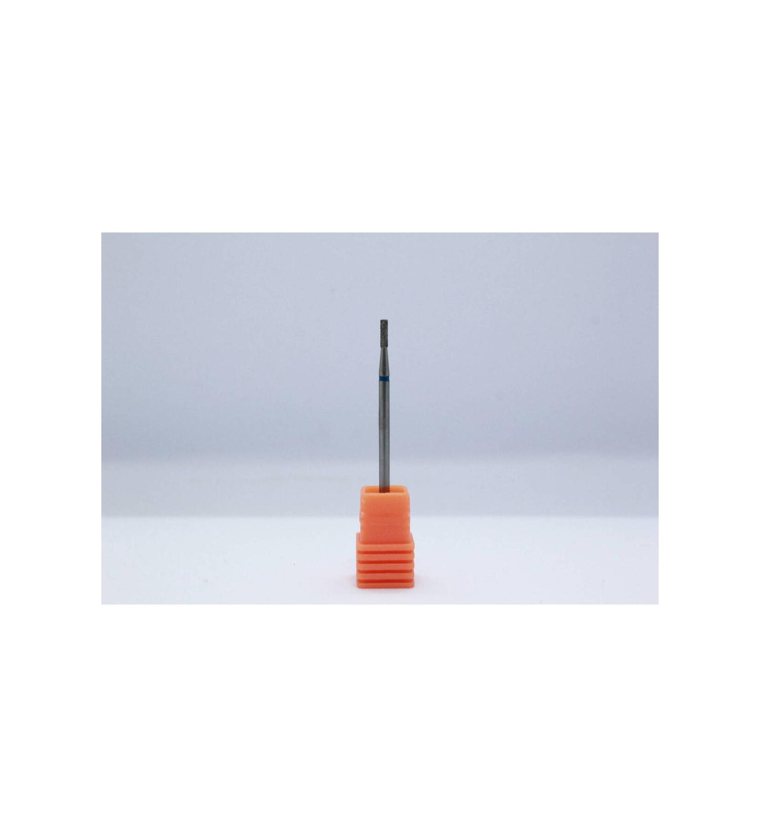 MEISINGER DIAMOND BURLER - CYLINDRICAL POINTED - DIAMETER 1.6 mm - BLUE MEDIUM GRAVEL