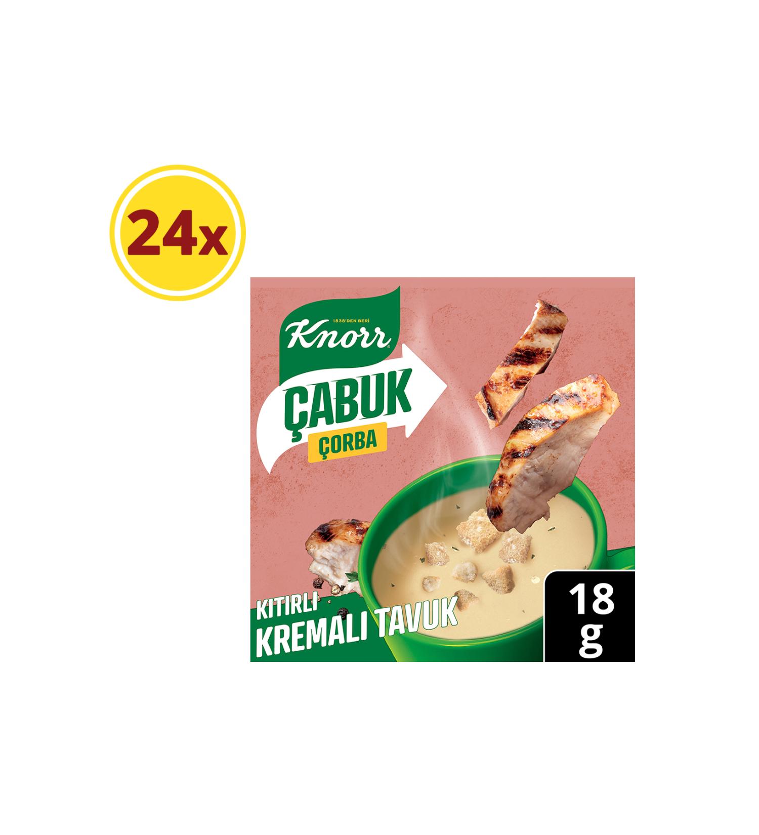 Knorr Creamy Chicken Quick Soup 18 gr X 24 Pieces - Buy Online on GoSupps.com