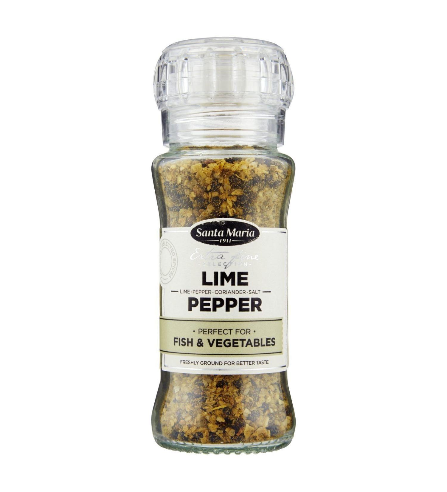 IKEA SANTA MARIA Lime Spice 90g - Refillable Glass jar with ceramic mill