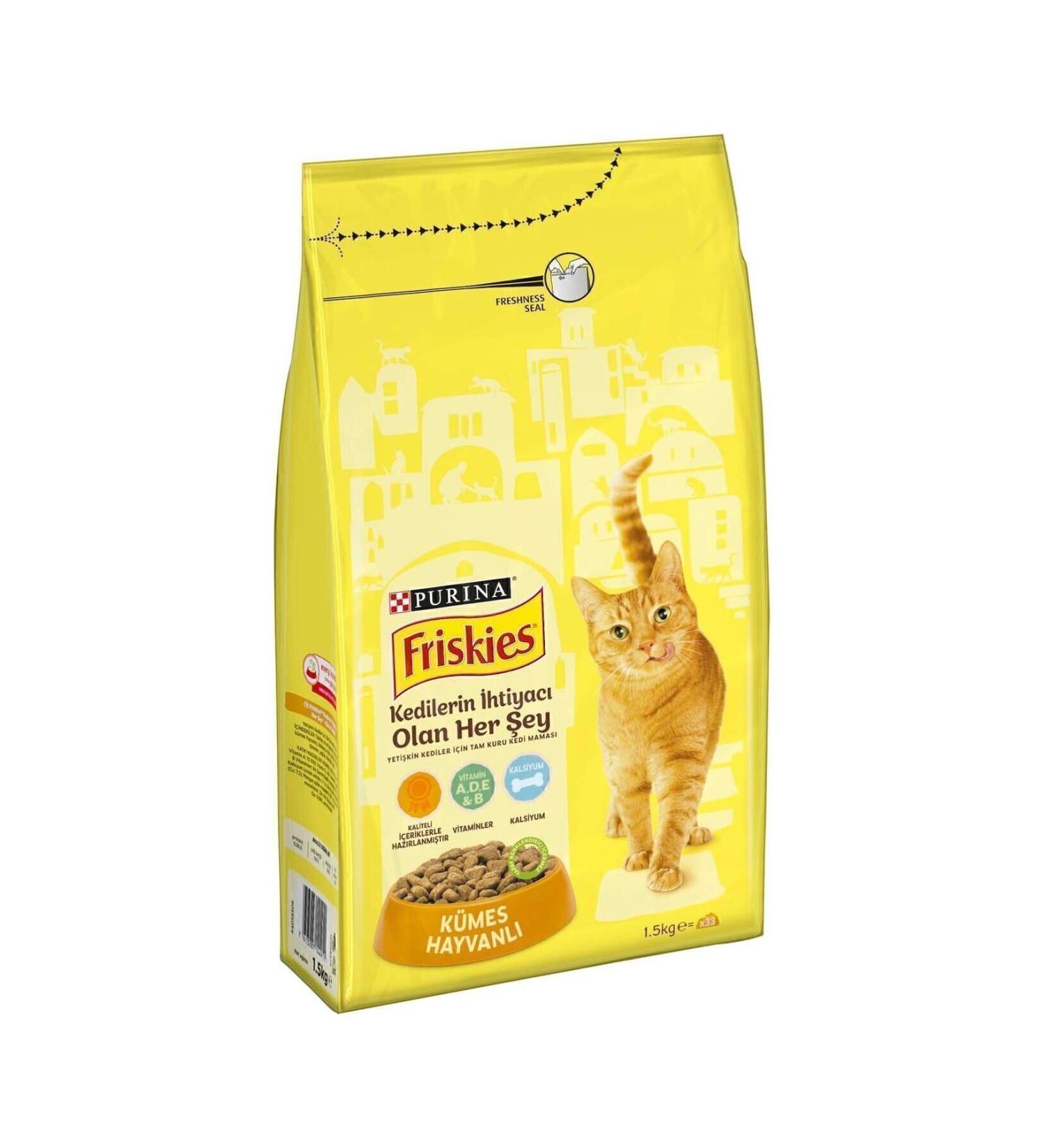 Friskies Adult Poultry Dry Food 1500 gr
