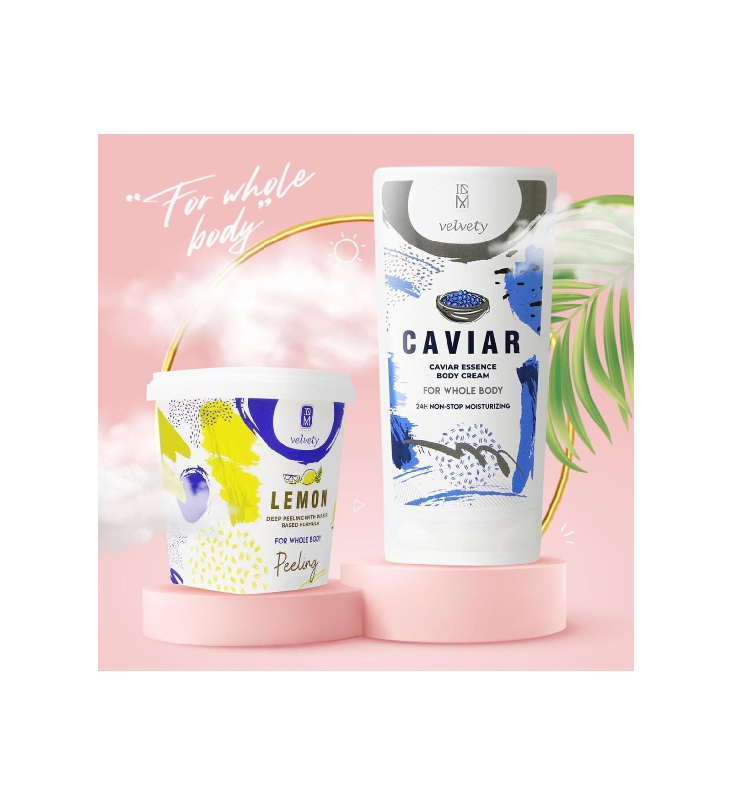 IDM Velvety Lemon Peeling and Caviar Body Cream - Buy Online on GoSupps.com