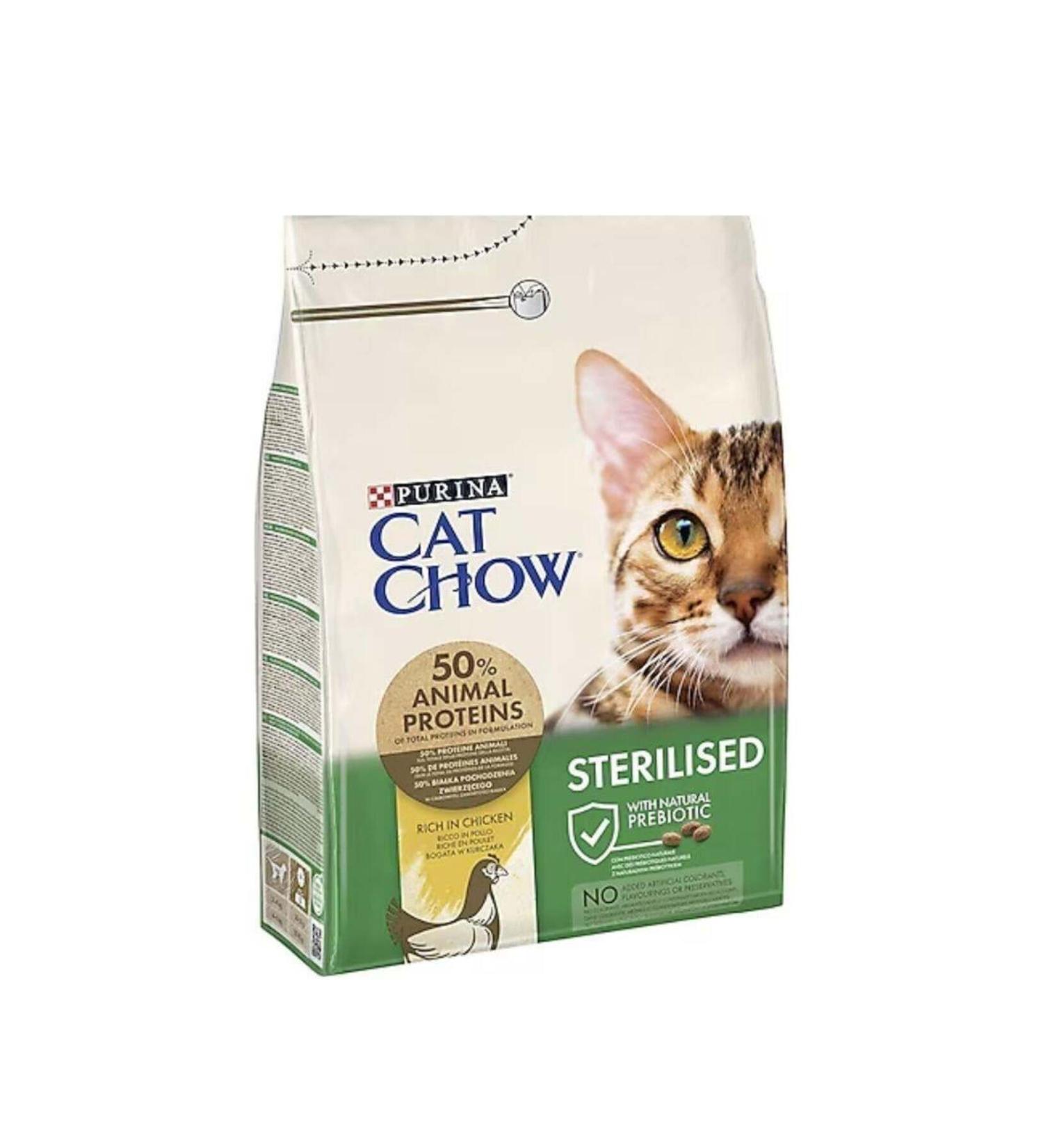 Cat Chow Sterilized Chicken Sterilized Adult Cat Food 3 Kg