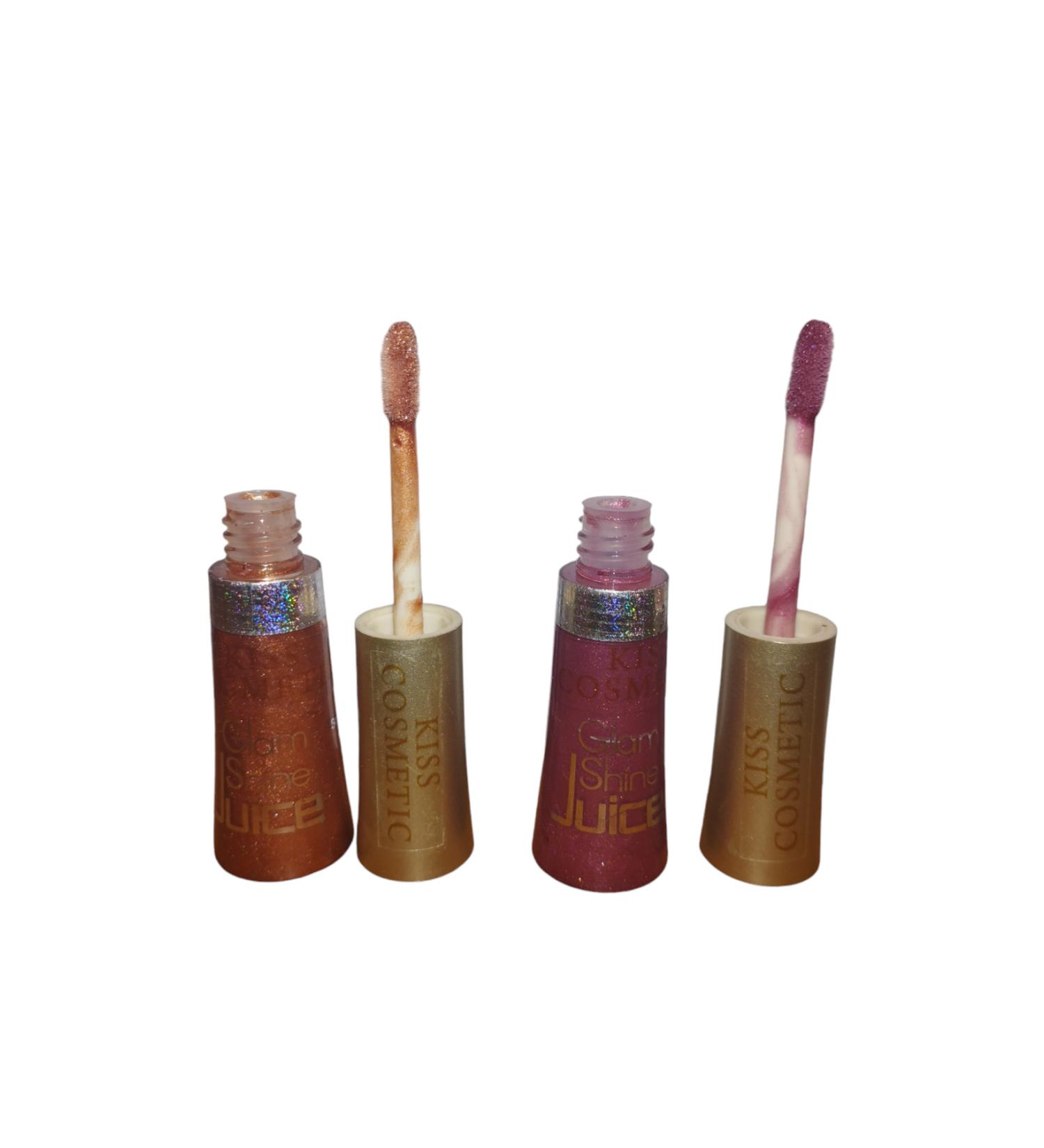 Kiss Cosmetics Kiss Glam Shine Juice Lip Gloss 2-Pack No:2
