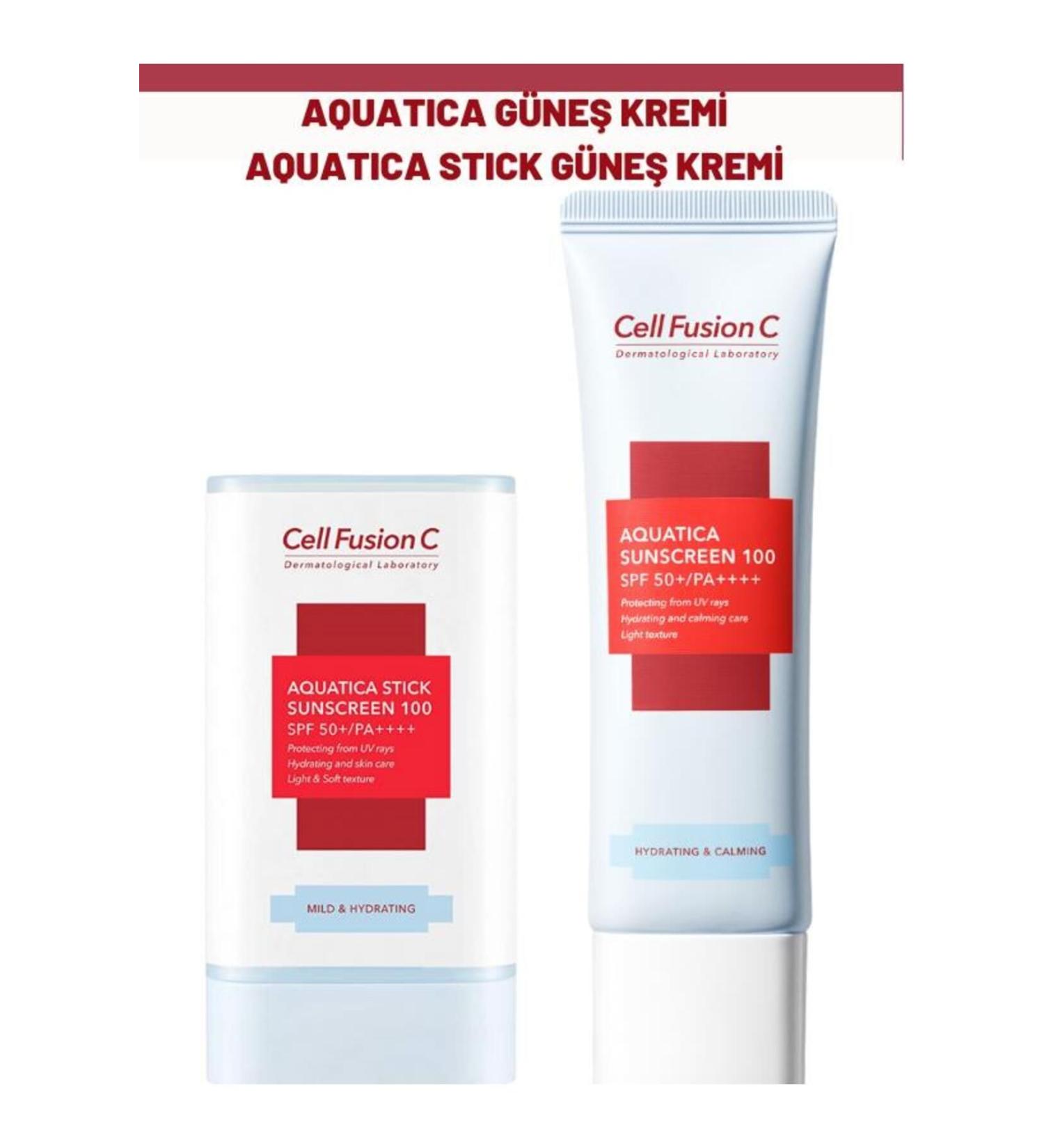 Cell Fusion C Aquatica Sunscreen and Aquatica Stick Sunscreen - Buy Online on GoSupps.com