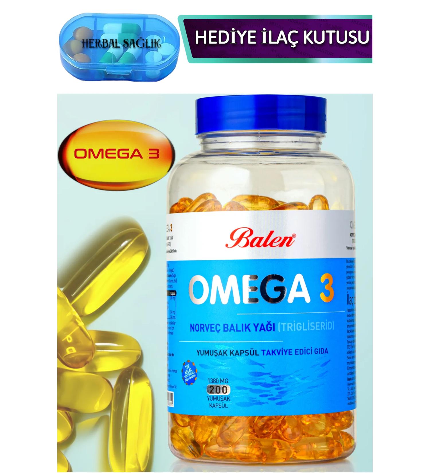 Balen Omega 3 Norwegian Fish Oil (triglyceride) Softgels 200 pcs 1380 mg - Buy Online on GoSupps.com
