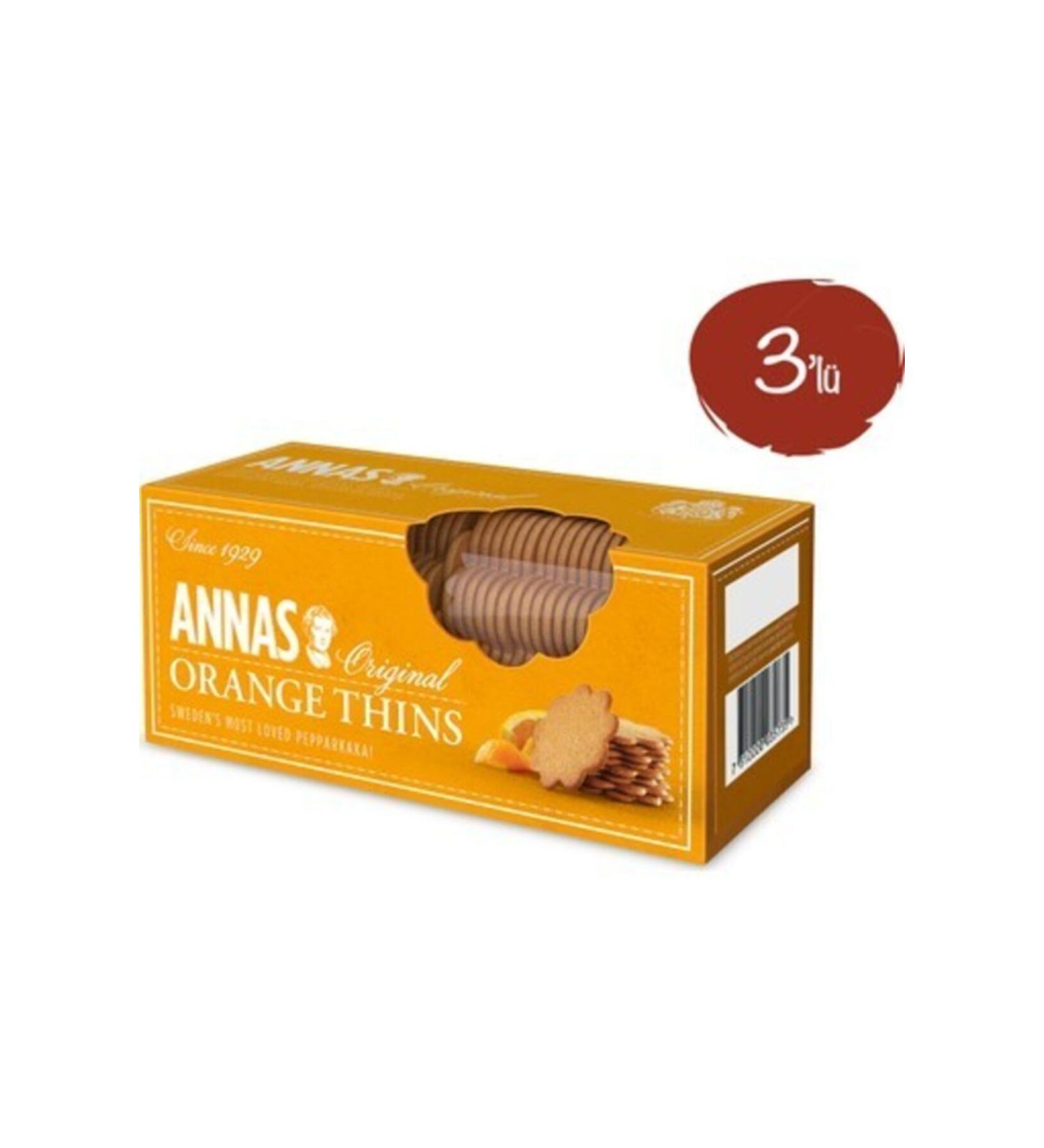 Annas Orange Thins 150 GX 3 Pieces