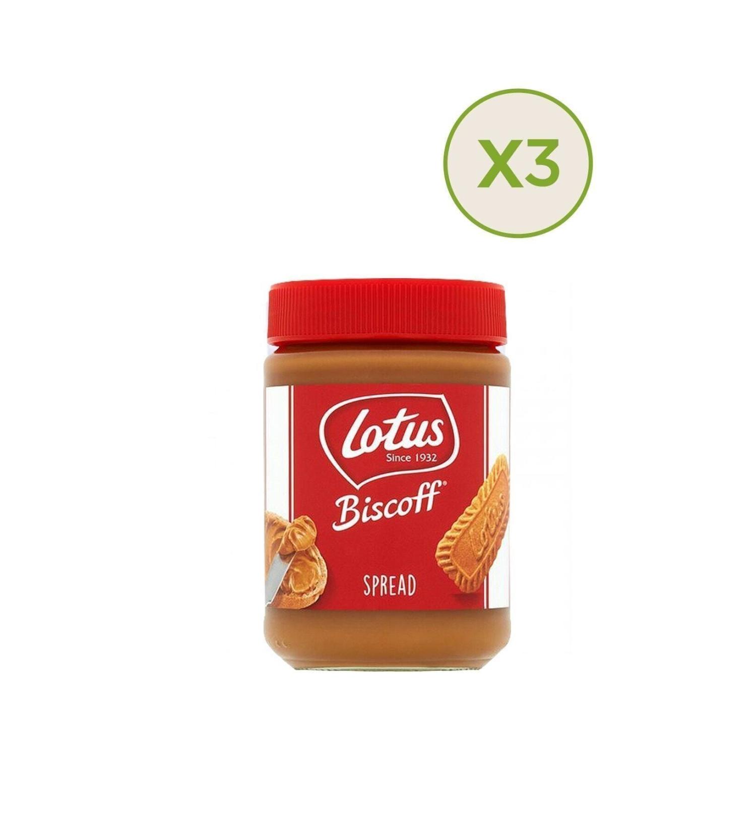 Lotus Biscoff Spreadable Caramelized Biscuit Paste 400 Gr. X 3