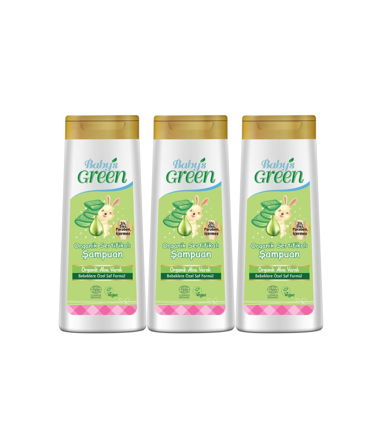 Baby's Green 3-Piece Set Organic Baby Shampoo (400ML X 3 PCS) - Buy Online on GoSupps.com
