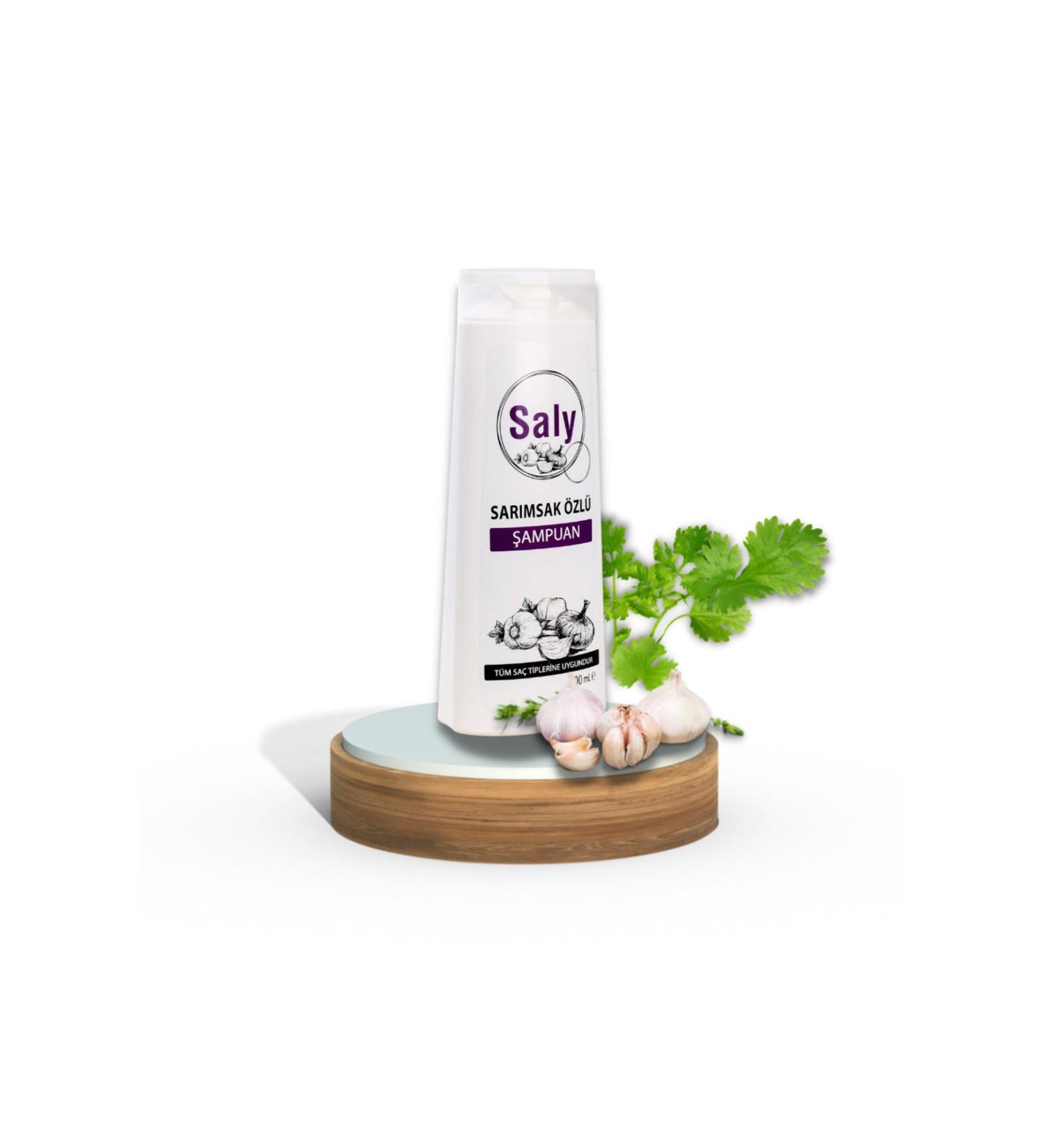 SALY GARLIC EXTRACT SHAMPOO 400 ml All Hair types nourishing strengthening and moisturizing properties