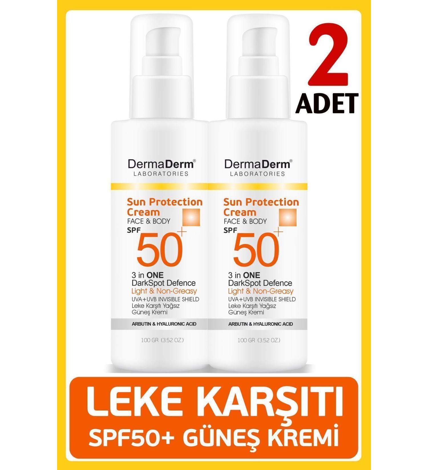 DermaDerm SPF50+ Sun Cream 100Ml. 2 PIECES - Buy Online on GoSupps.com