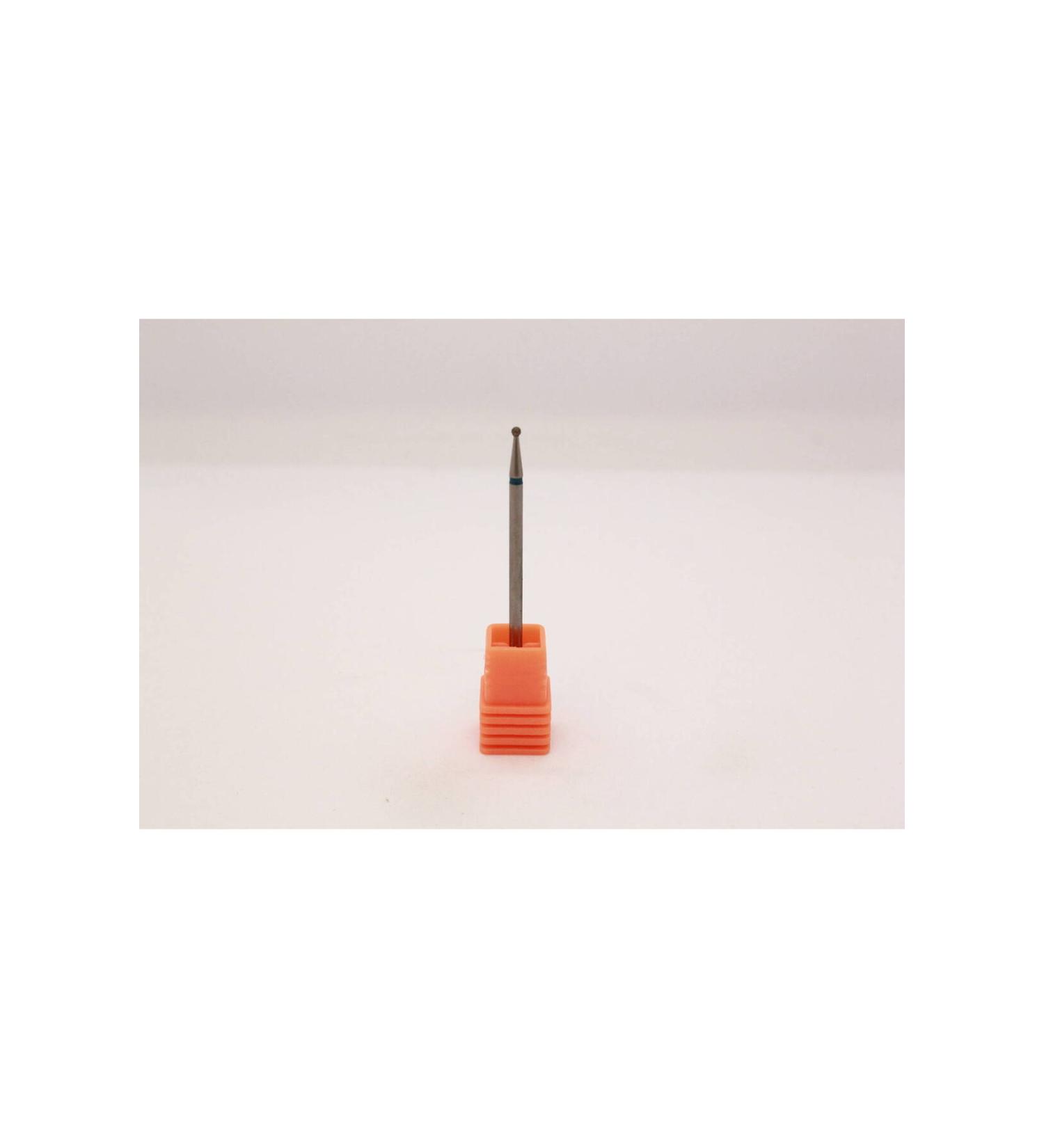 MEISINGER DIAMOND BURLER - BALL-SHAPED - DIAMETER 1.6 mm - BLUE MEDIUM GRAVEL