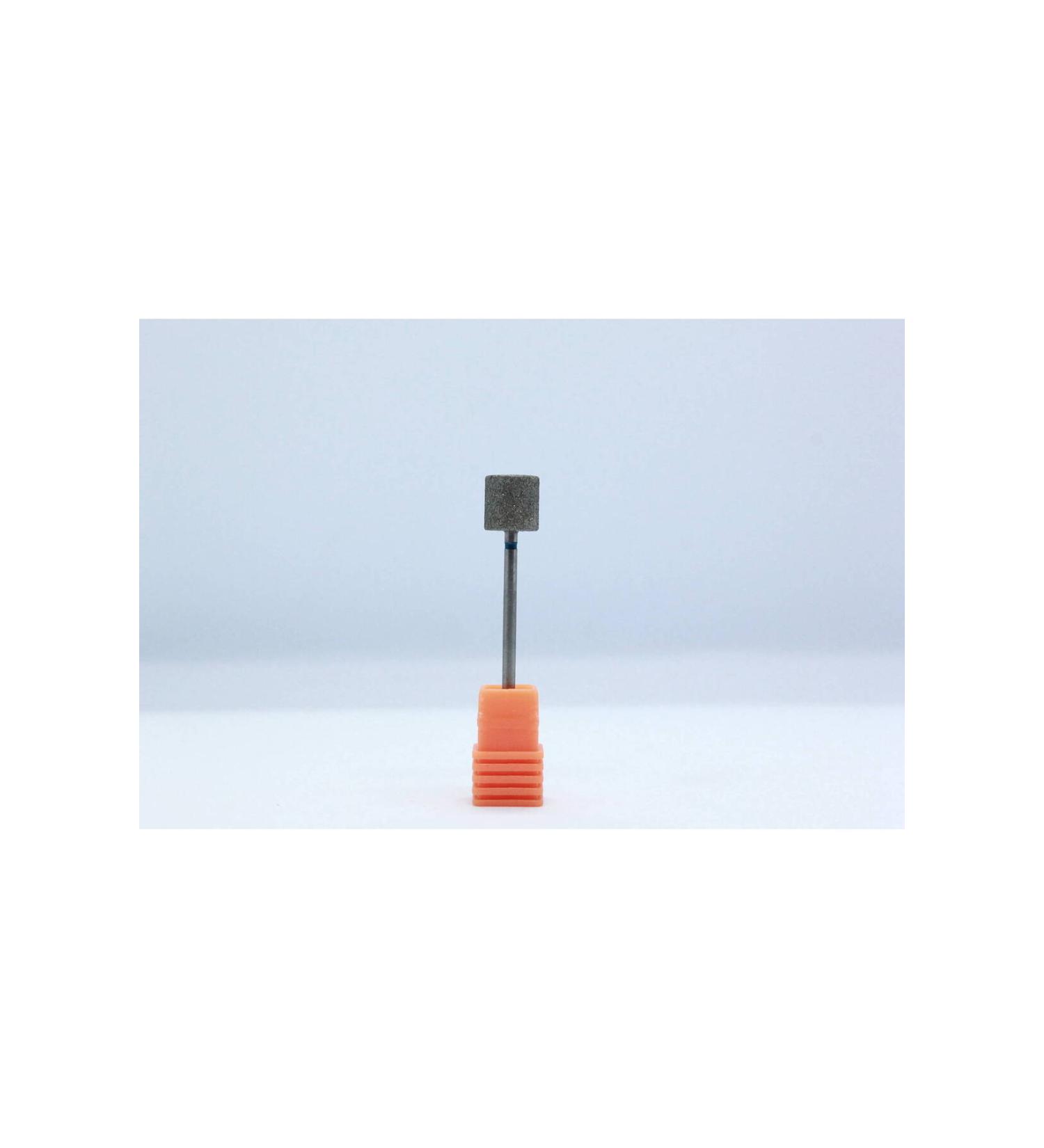 MEISINGER DIAMOND BURLER - CYLINDRICAL POINTED - DIAMETER 10 mm - BLUE MEDIUM GRAVEL