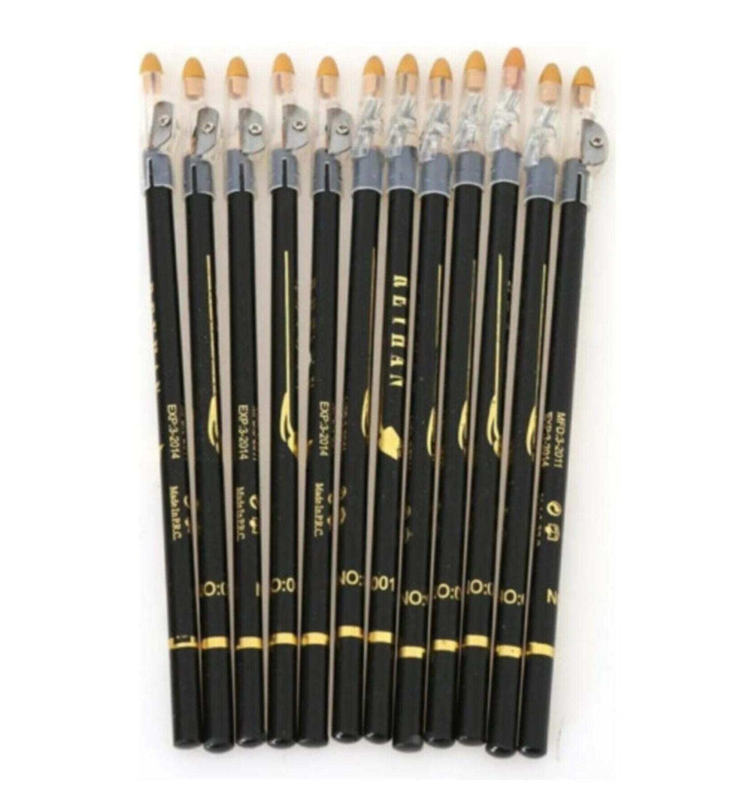 DO RU 12-Piece Kohl Pencil with Sharpener