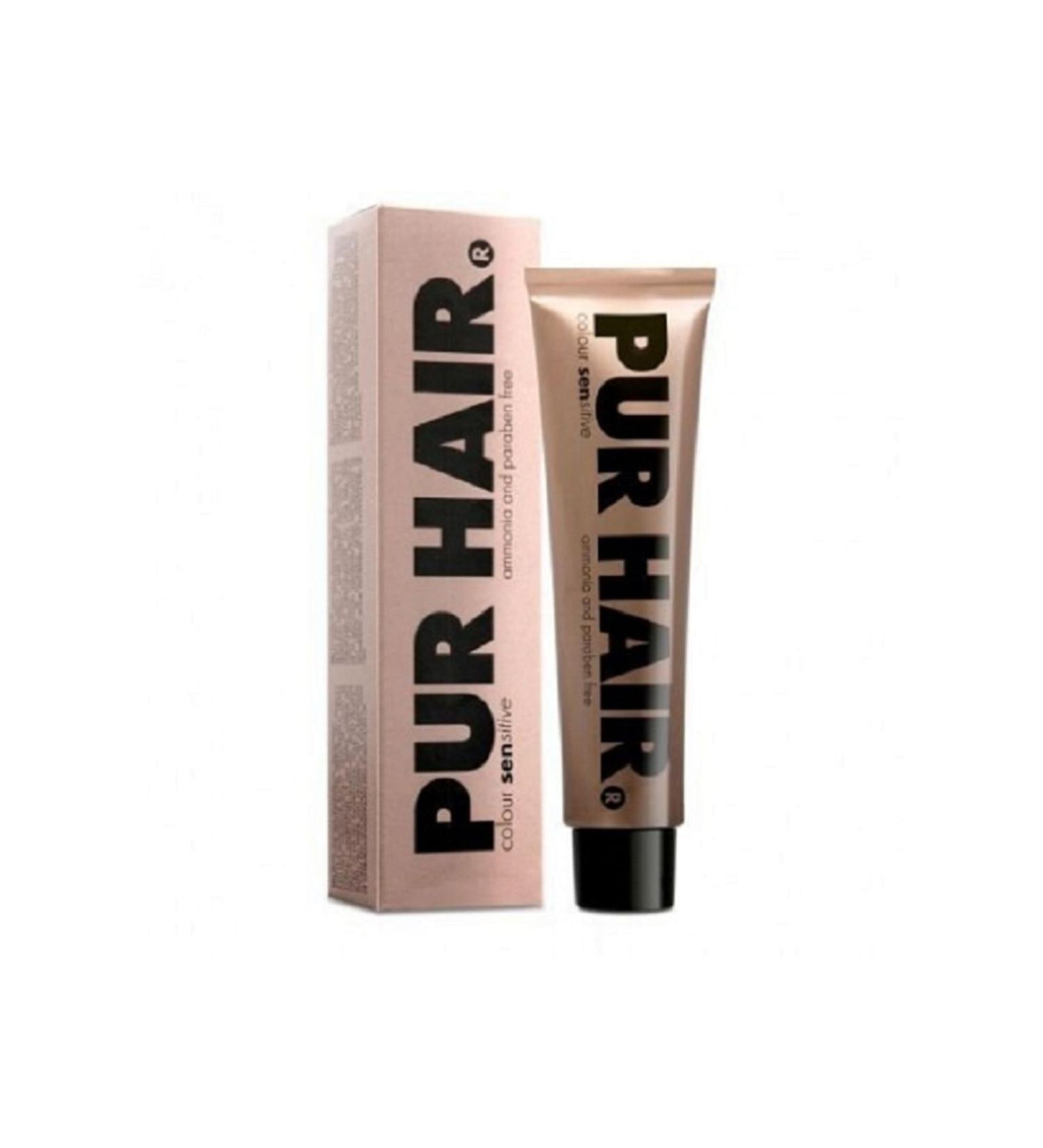 Pur Hair Organic Ammonia Free Hair Dye 55.65 Light Brown Intense Aubergine Red 60ml