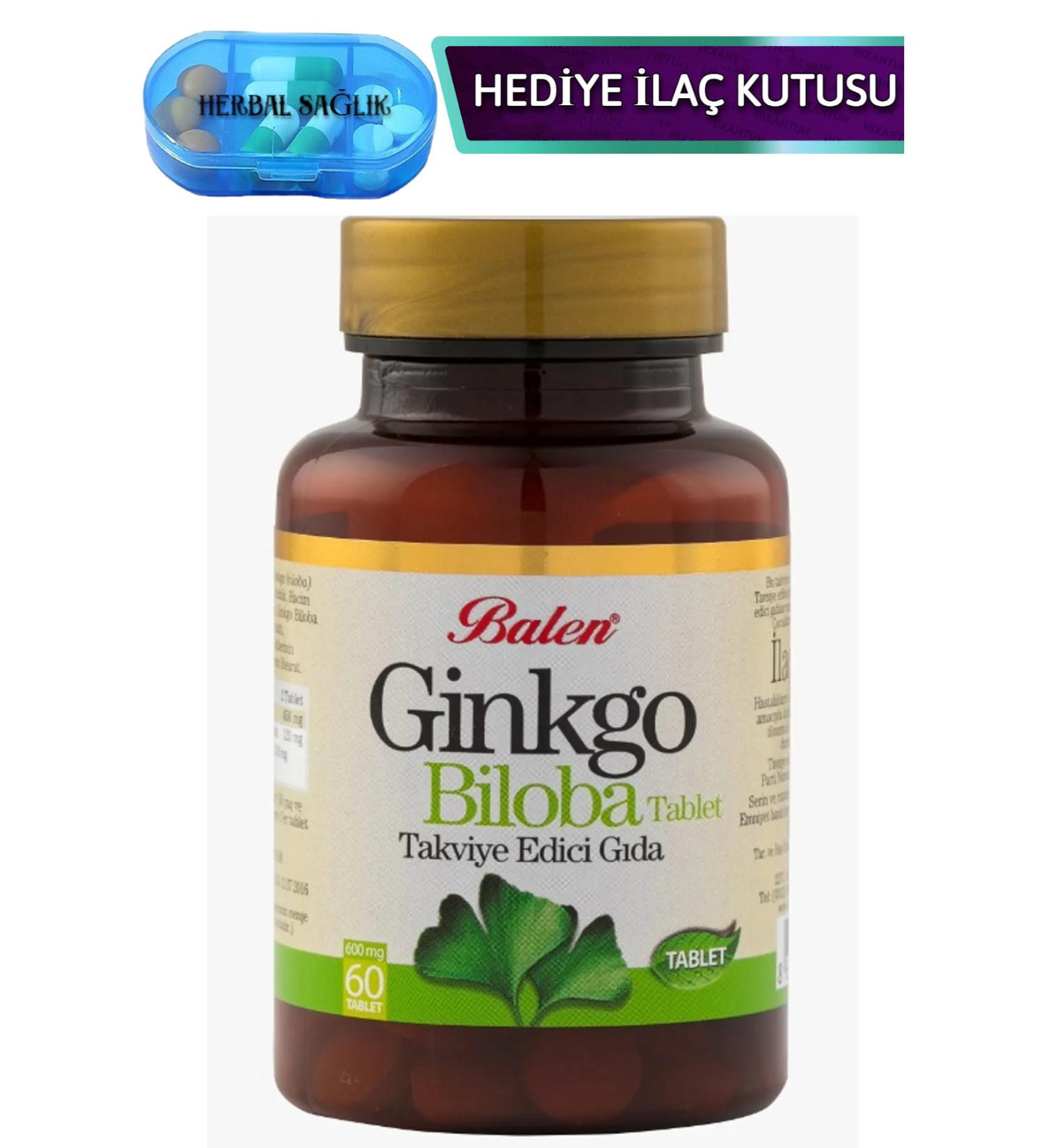 Balen Ginkgo Biloba Tablet Supplementary Food 600 Mg 60 Pieces - Buy Online on GoSupps.com