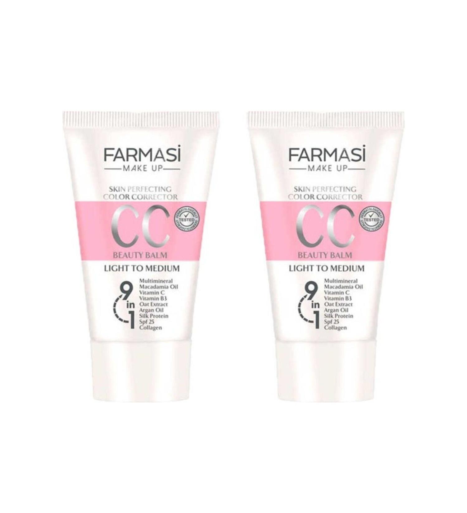Farmasi cc Cream Light To Medium 50 Ml. * 2 Pieces