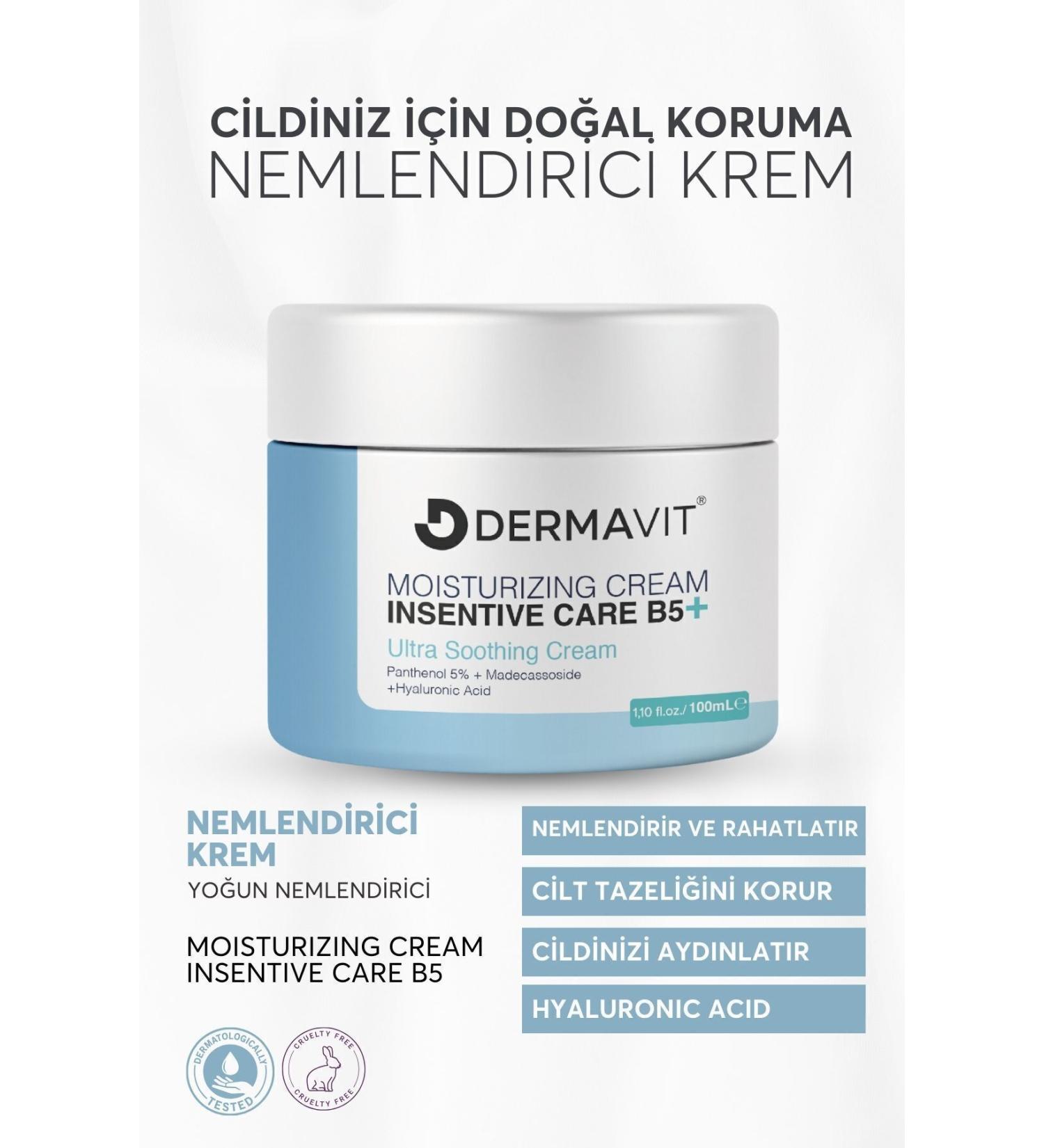 Dermavit Skin Renewal - Barrier Strengthener and Hyaluronic Acid-Panthenol Intensive Moisturizing Cream - Buy Online on GoSupps.com