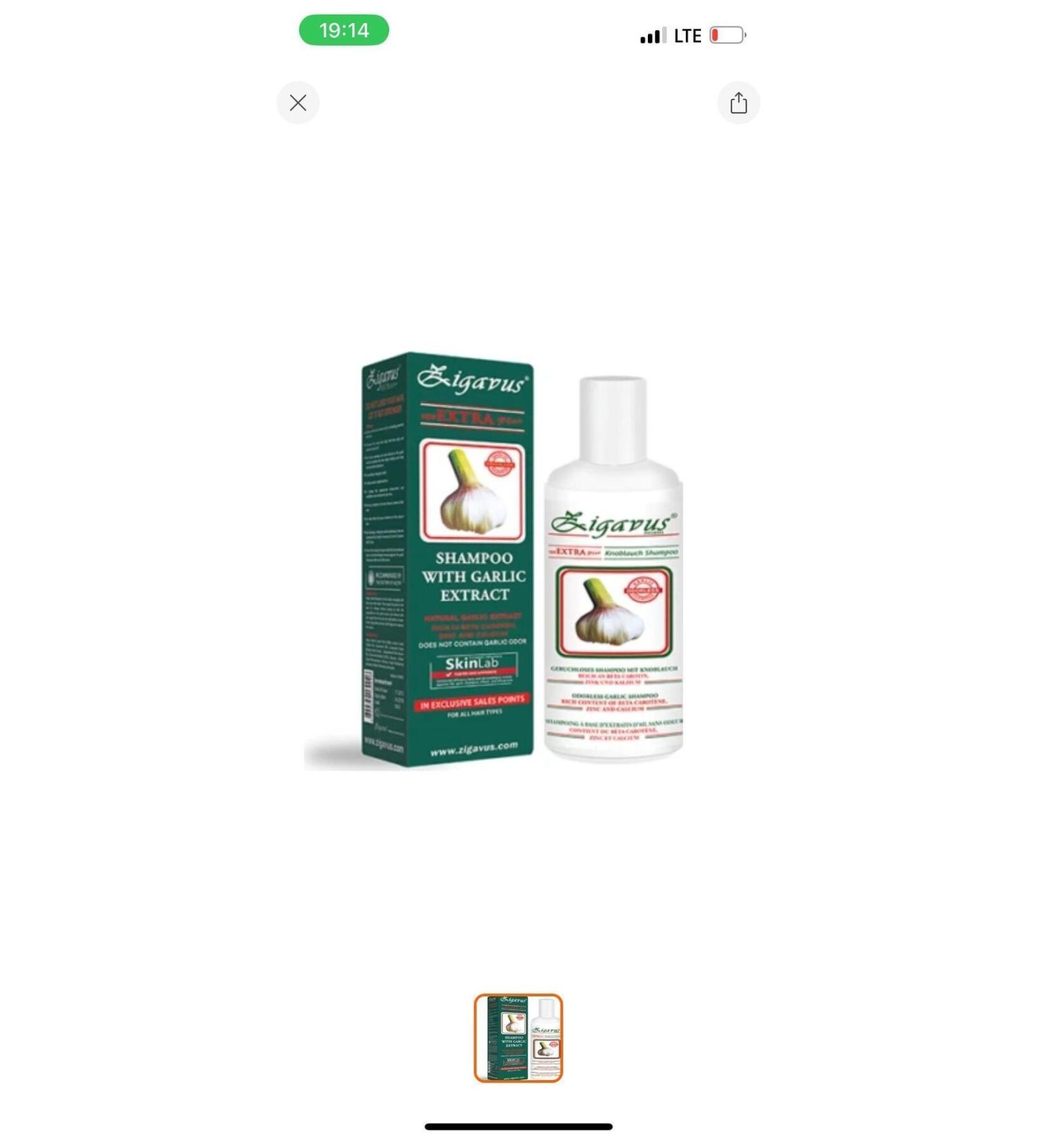 Pantene DoveZigavus Extra Plus Anti-Hair Loss Garlic Extract 100% Unscented Shampoo 150