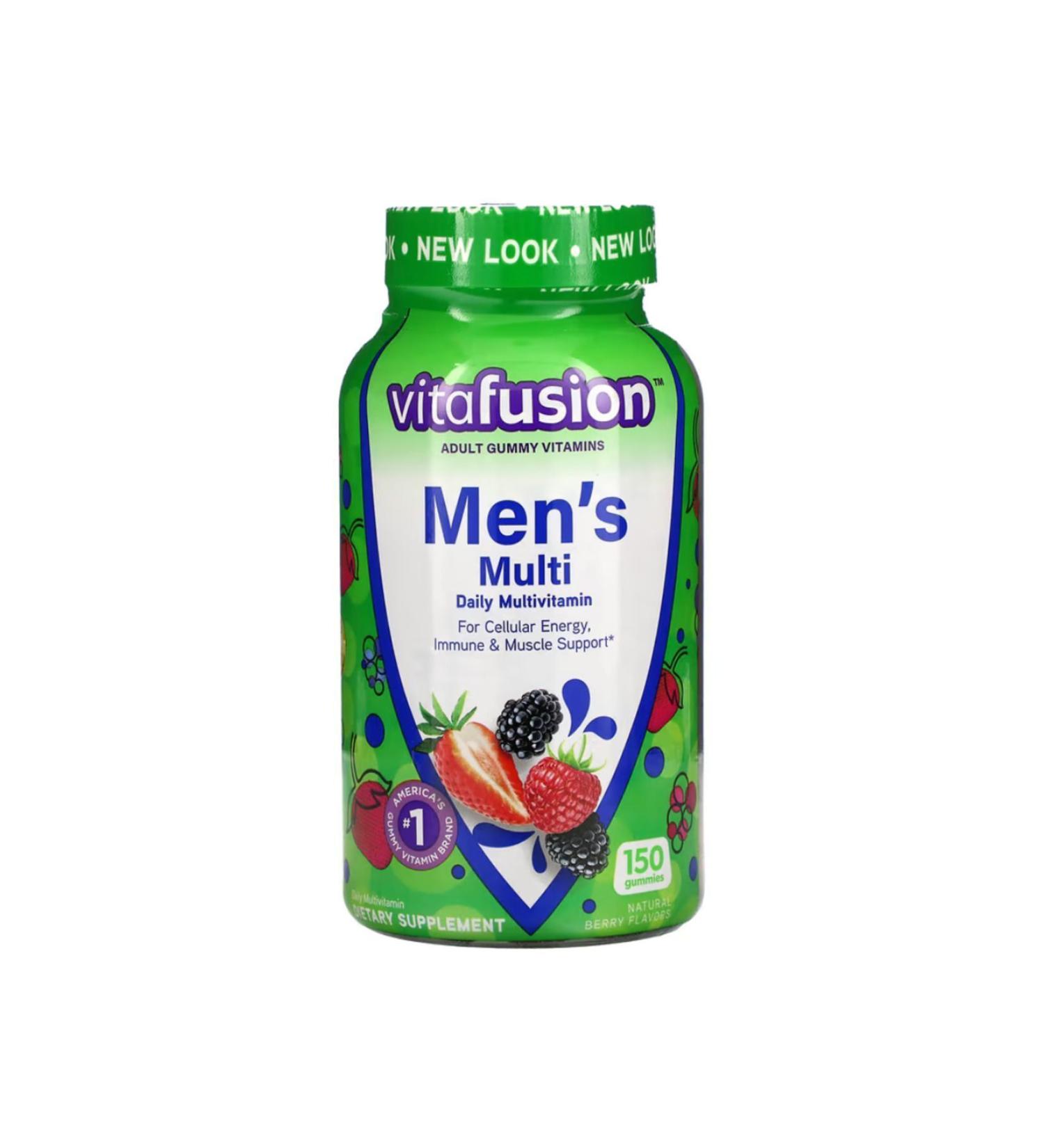 Life Vitafusion Men's Multi Daily Multivitamin Natural Berry 150 Gummies