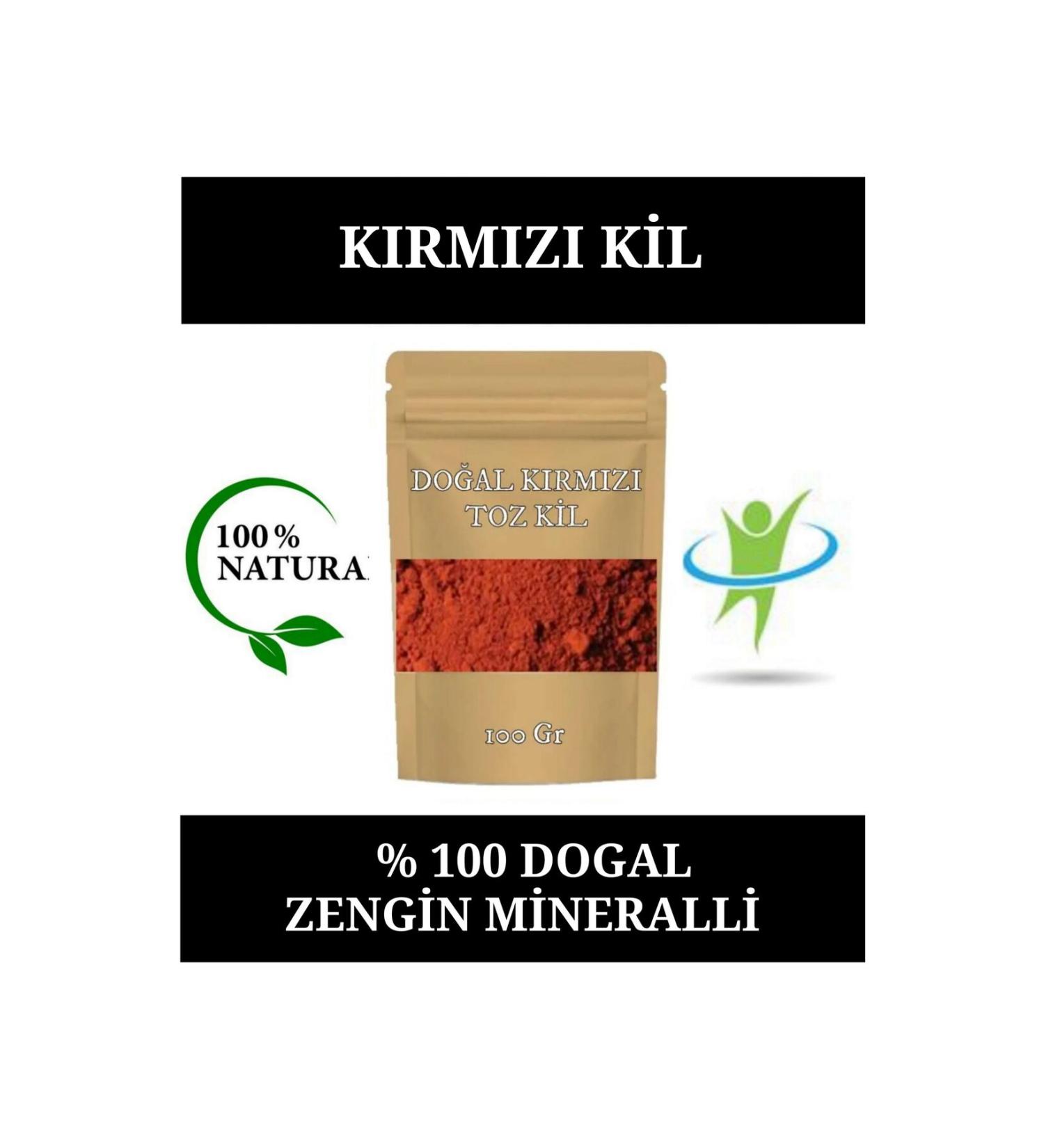 EMS AVM RED CLAY NATURAL FACE MASK RED CLAY MASK RED POWDER CLAY 100 GR.