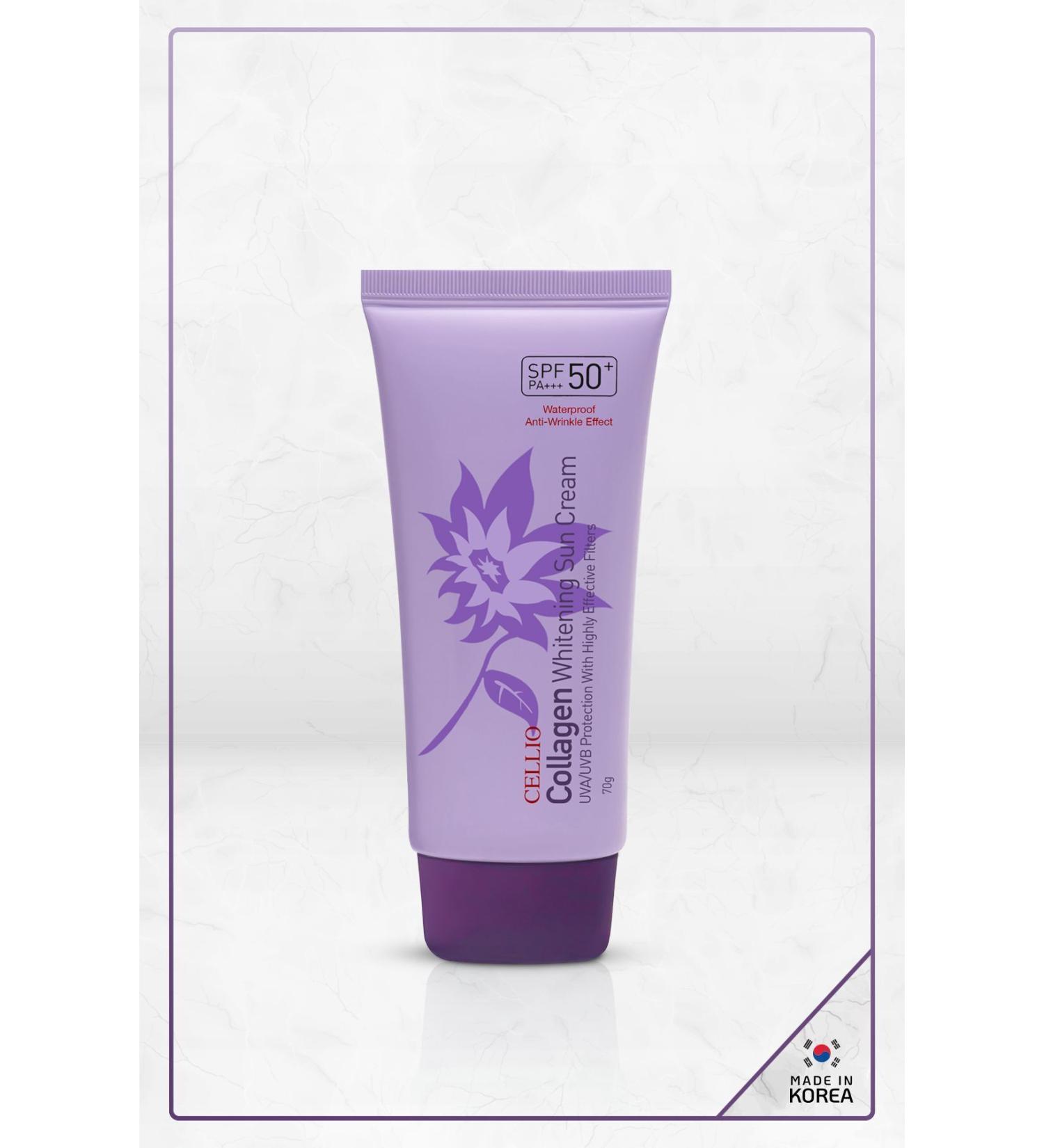 DR. CELLIO Hydrolyzed Collagen Anti-Aging High Protection Spf50+ Pa+++ Uva/uvb Sunscreen Cream - Buy Online on GoSupps.com