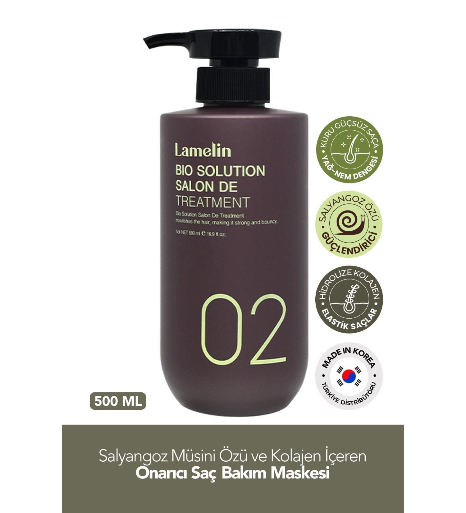 Lamelin Collagen Containing Repairing Hair Care Mask Lamelin Bio Solution Salon Treatment 500 ml - Buy Online on GoSupps.com