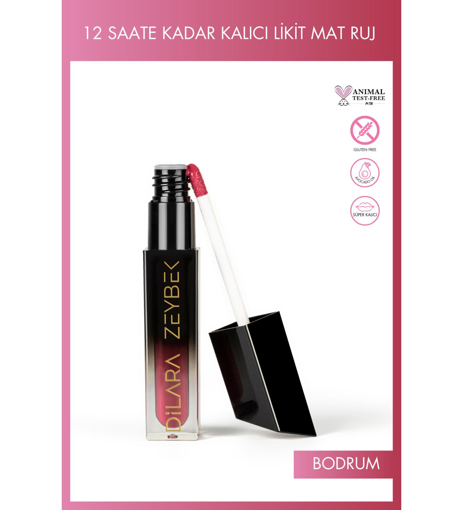 D LARA ZEYBEK Intense Pigmented Velvet Structured Permanent Matte Lipstick - Murdum-Bodrum - Buy Online on GoSupps.com