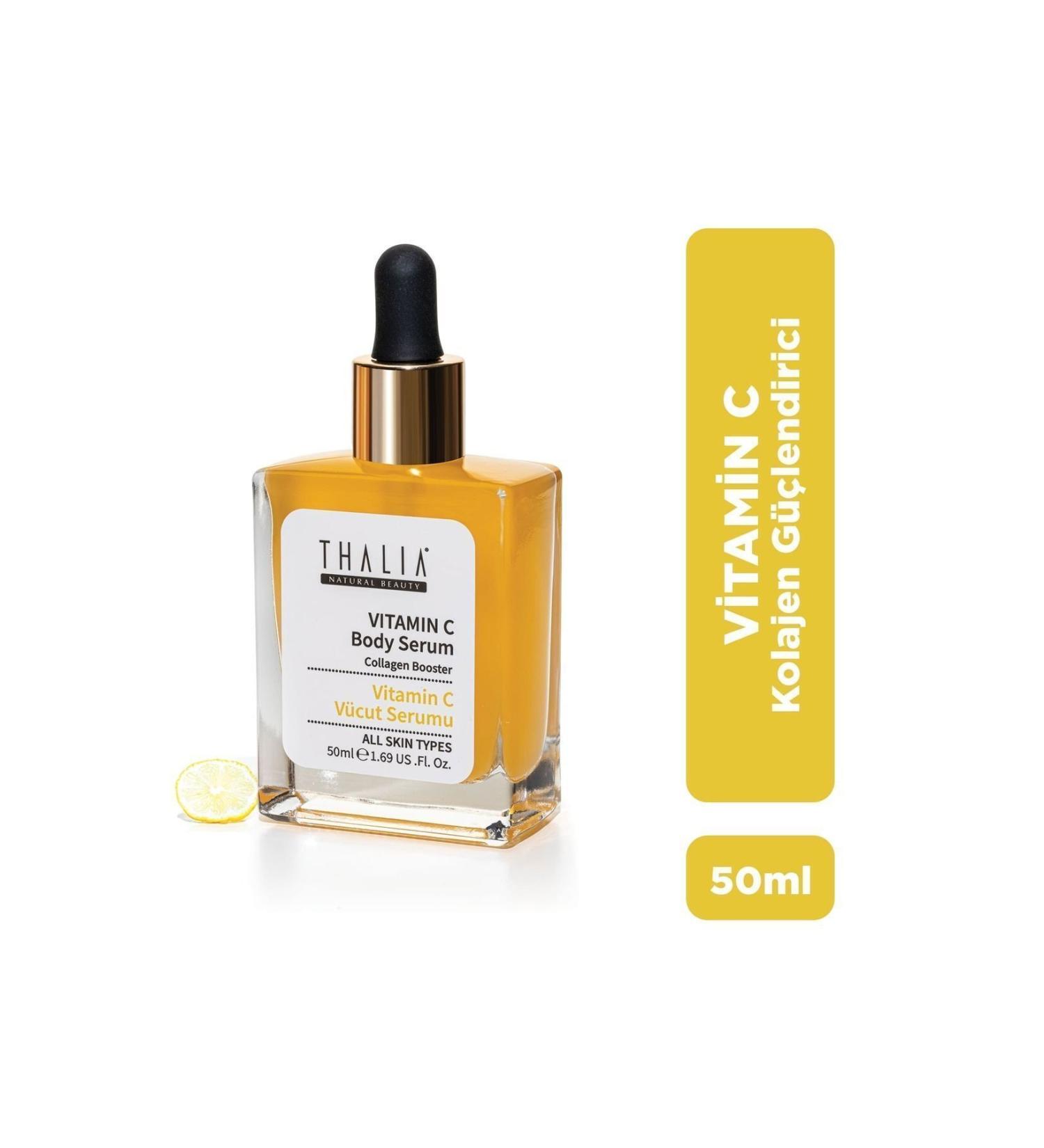 Thalia Vitamin C & Collagen Booster Essence Body Serum 50ml - Buy Online on GoSupps.com