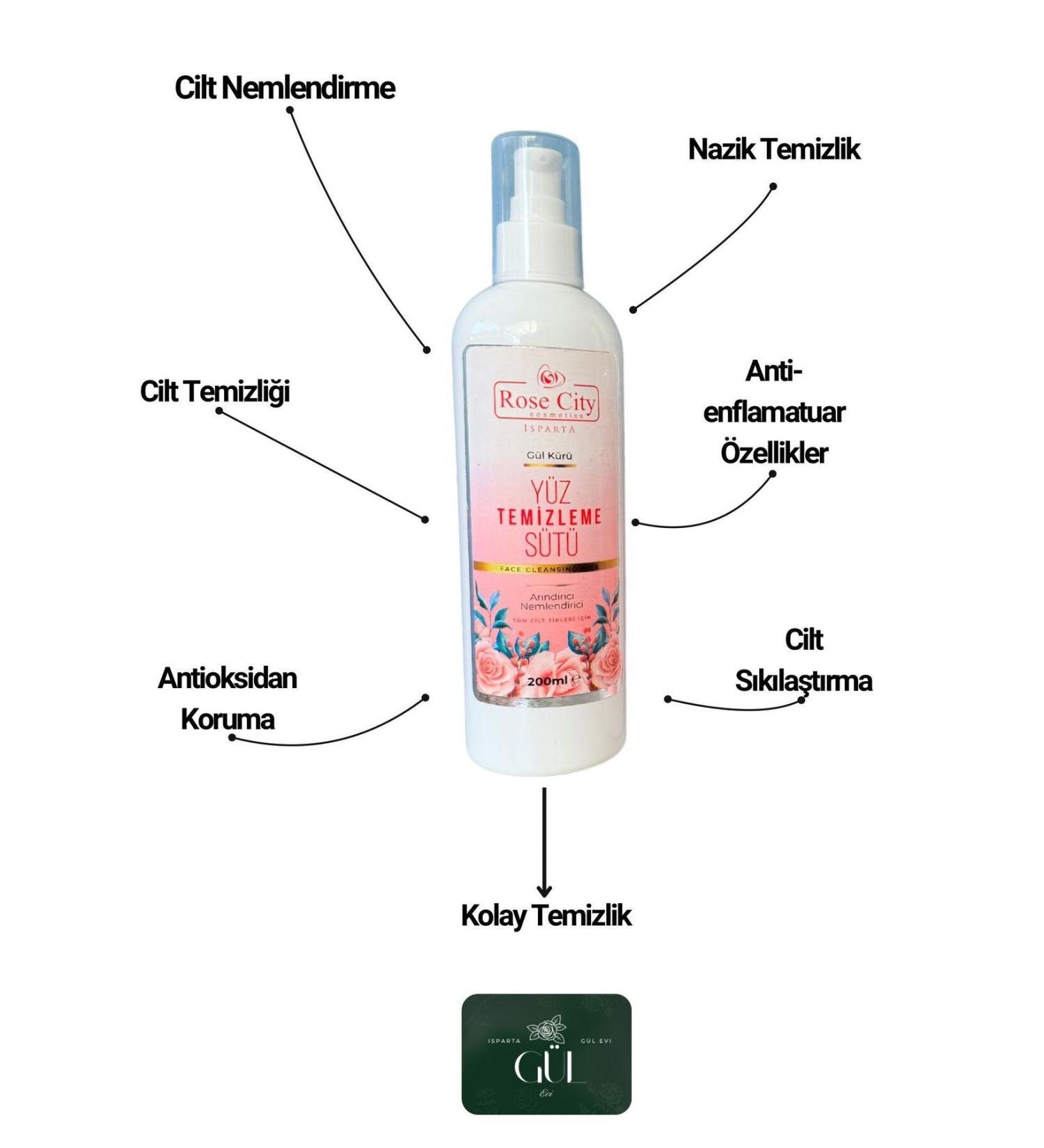 rosecity Facial Cleansing Milk Rose Cure
