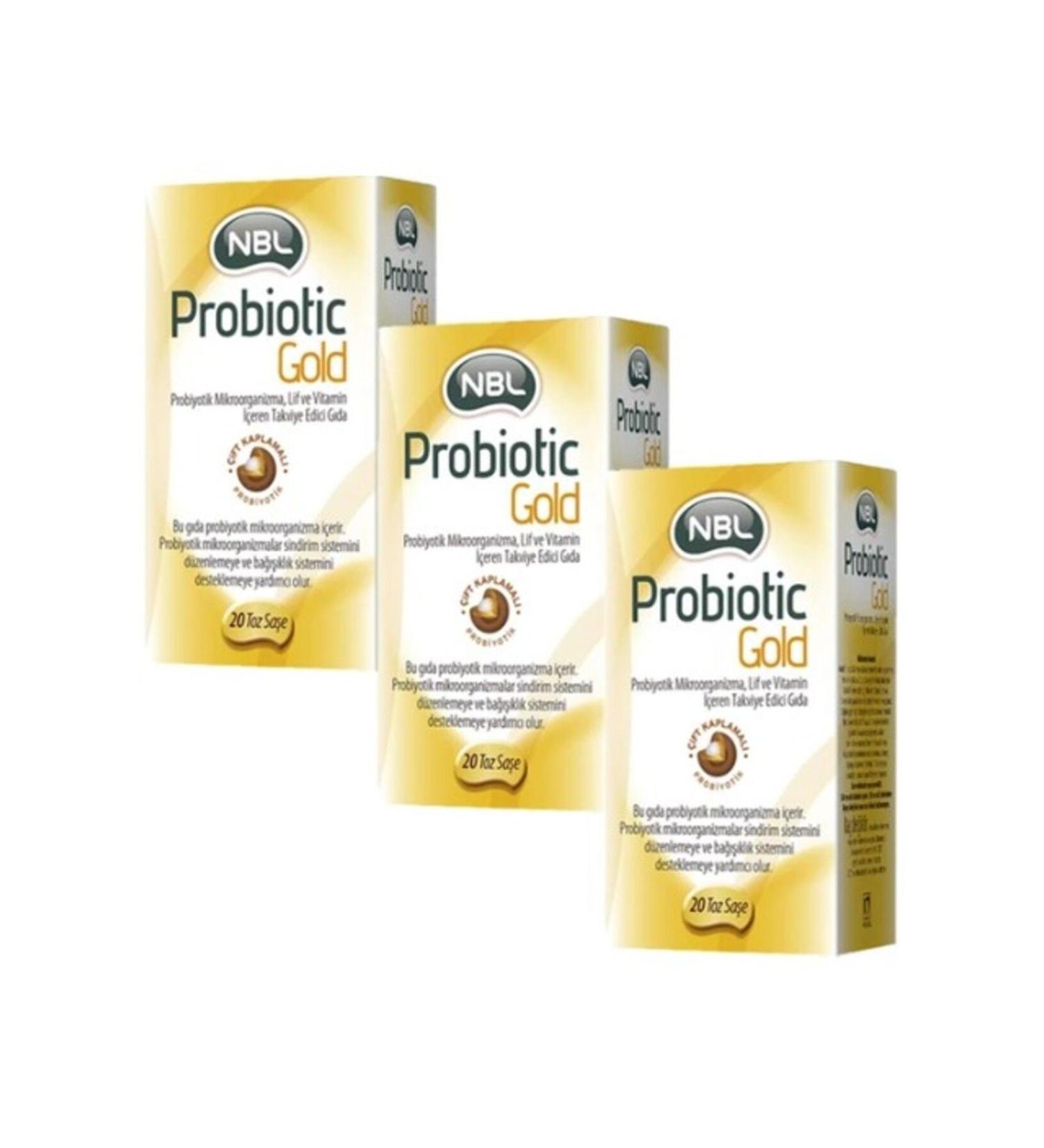NBL Probiotic Gold 20 Stick Sachet 3 Pieces