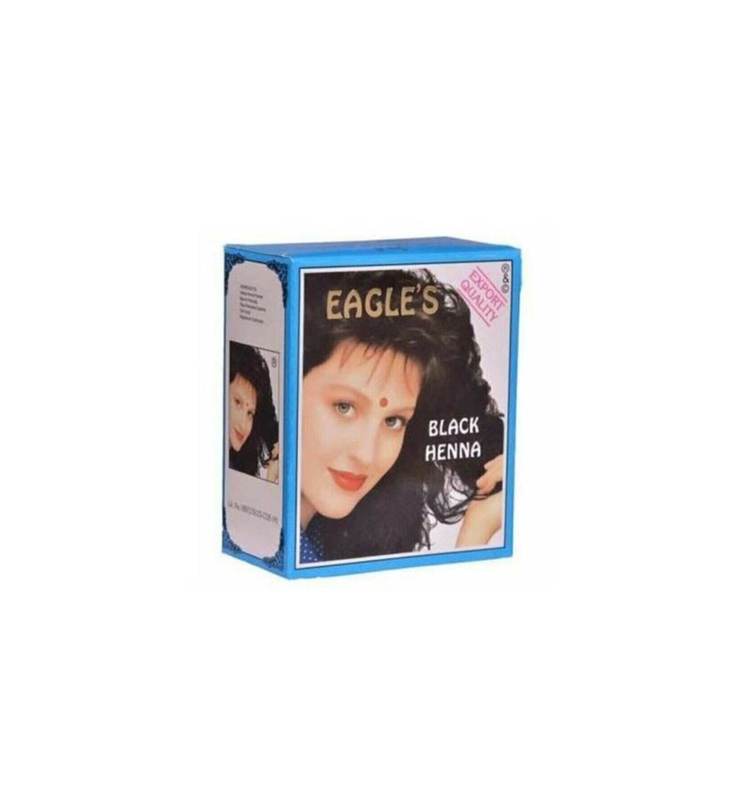 Eagle Black Color Indian Henna 6 Pack Black Henna