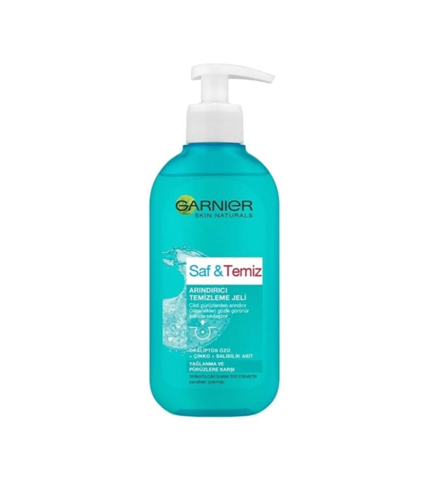 Garnier Pure and Clean Purifying Cleansing Gel Against Oiliness and Impurities 200 ml