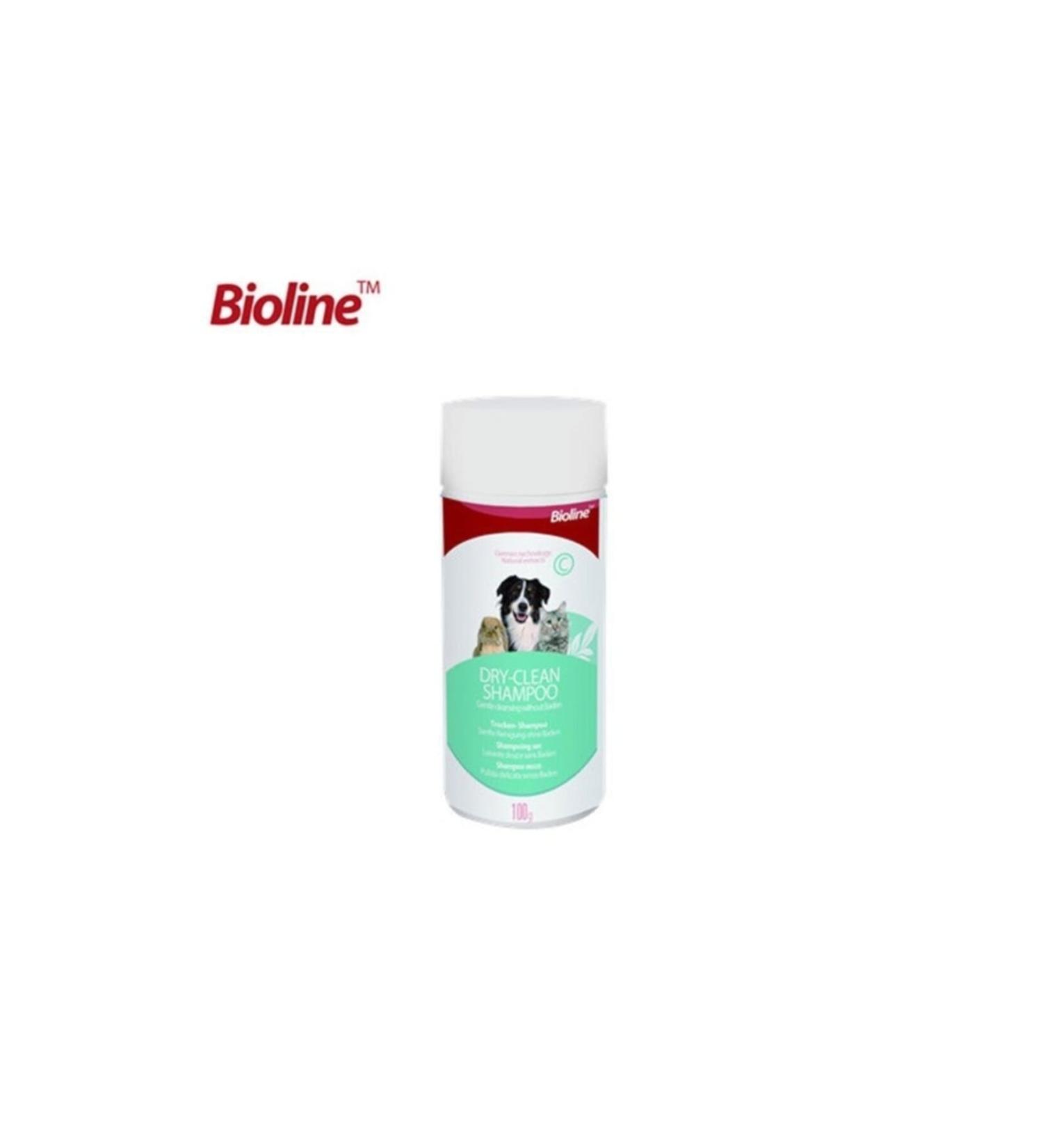 Bioline Cat and Dog Dry Powder Shampoo 100 Gr