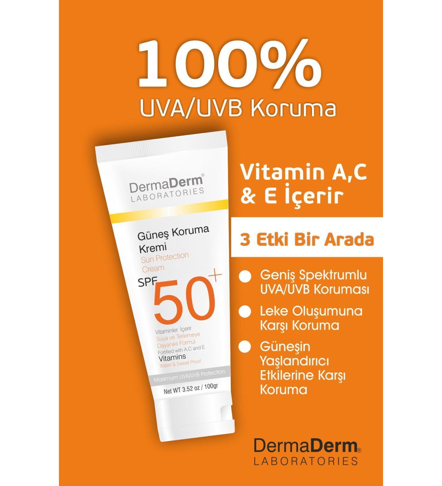 DermaDerm Sun Cream Spf 50 100gr - Buy Online on GoSupps.com